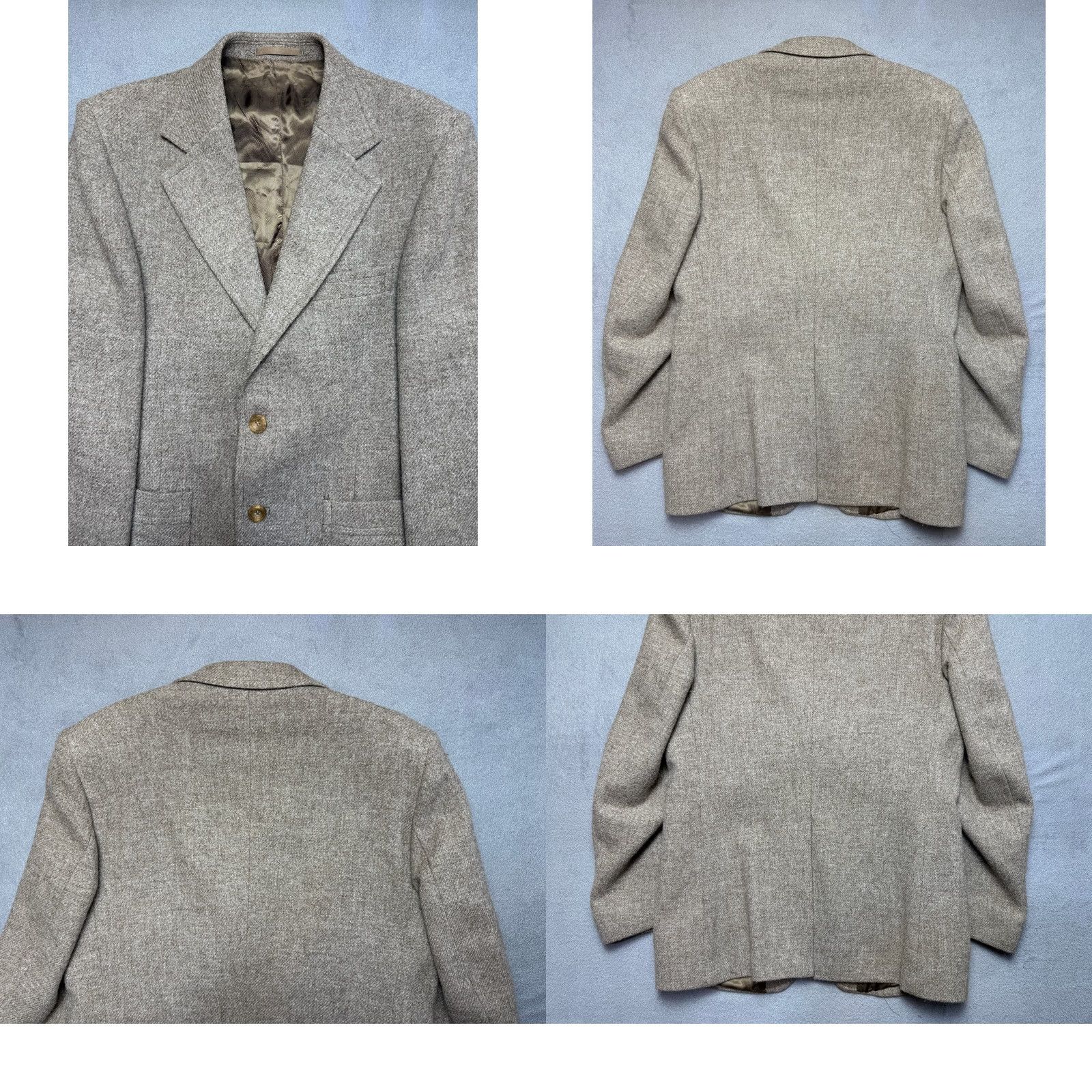 Vintage VINTAGE Grendale Blazer Jacket Mens size 40in Brown Wool Tuxedo Style Shirt? Size 40R - 9 Thumbnail