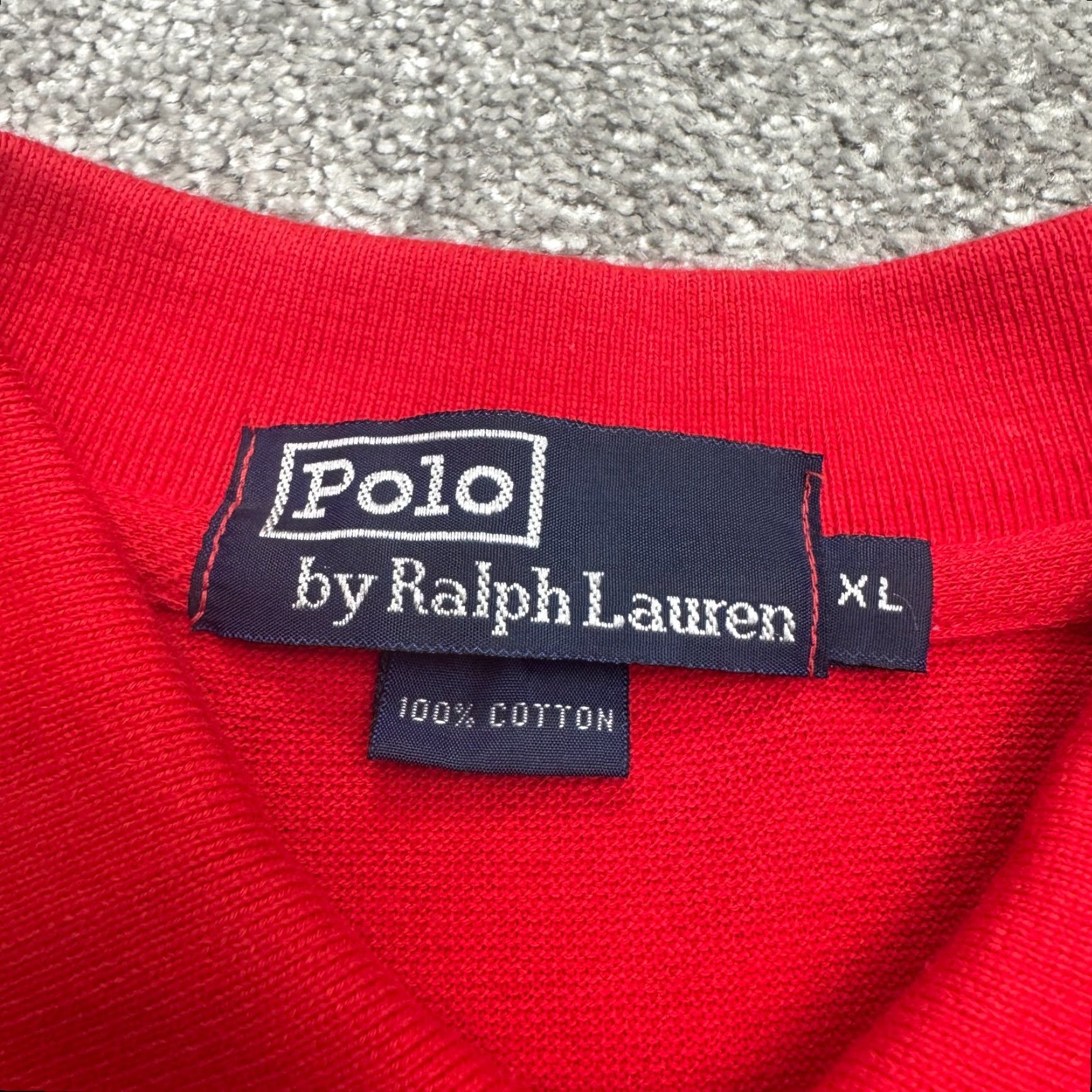 Polo Ralph Lauren VINTAGE Polo Ralph Lauren Polo Shirt Mens XL Red 100% Cotton Short Sleeve Classic, Preppy, Golf, 90s Style Mens XL Red Polo Shirt Size US XL / EU 56 / 4 - 5 Thumbnail