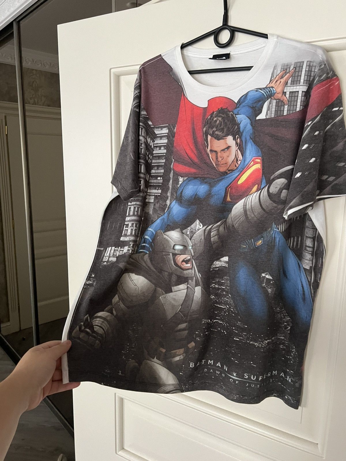 DC Comics Batman vs Superman T-Shirt DC All Over Print Graphic Tee Size US L / EU 52-54 / 3 - 9 Thumbnail