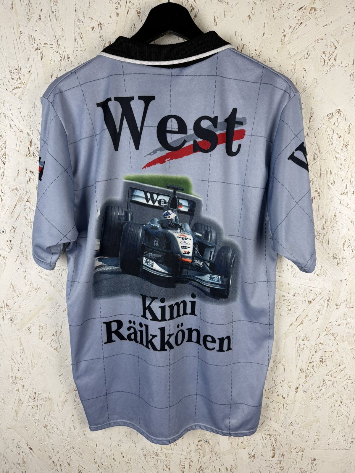 Vintage 90s Kimi Raikkonen Mercedes Benz Formula 1 Polo Jersey L Size US L / EU 52-54 / 3 - 4 Thumbnail