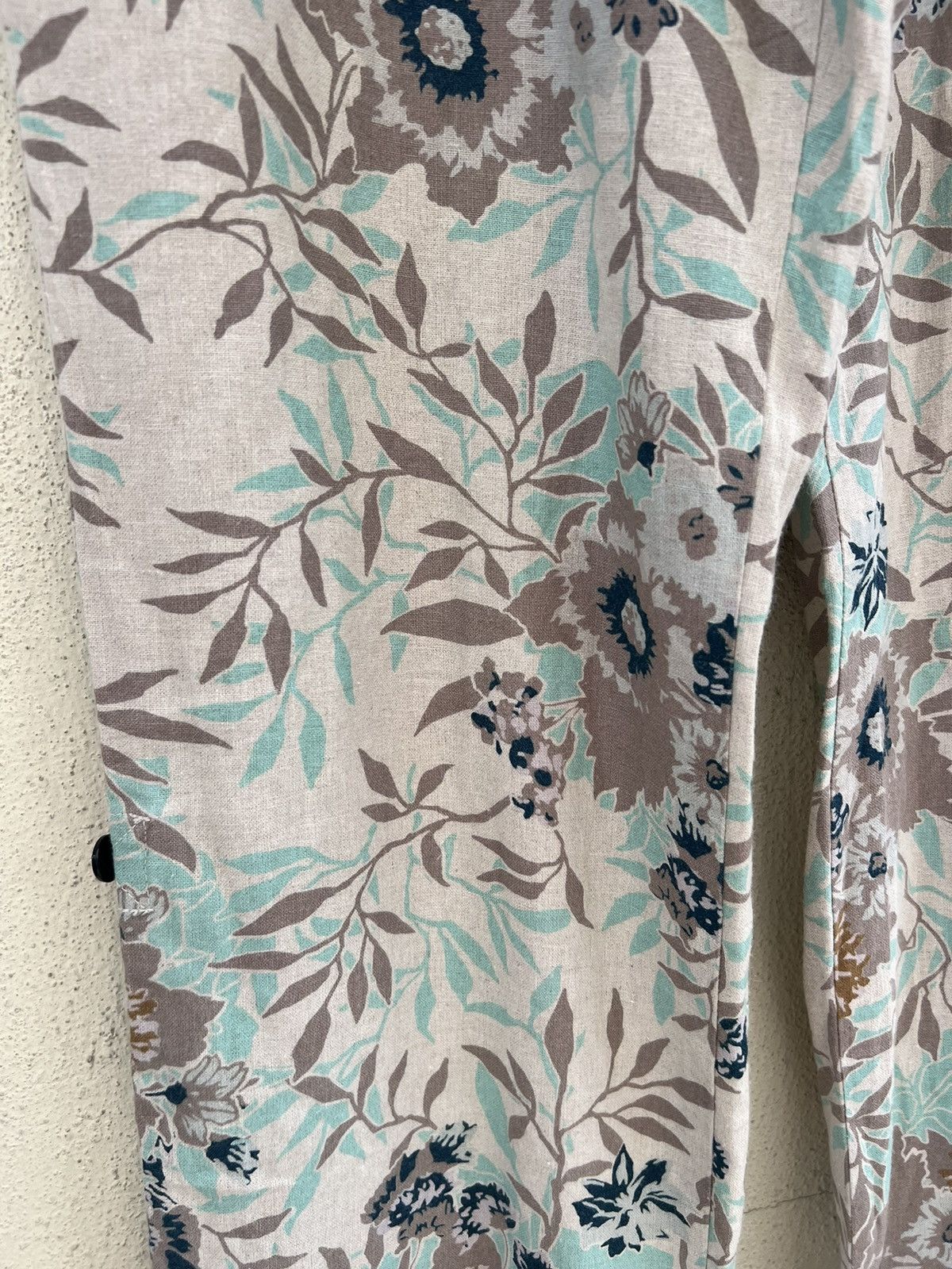 ABAHOUSE Vintage Abahouse Japan 100% Linen Floral Trouser Pant Size US 31 - 9 Thumbnail