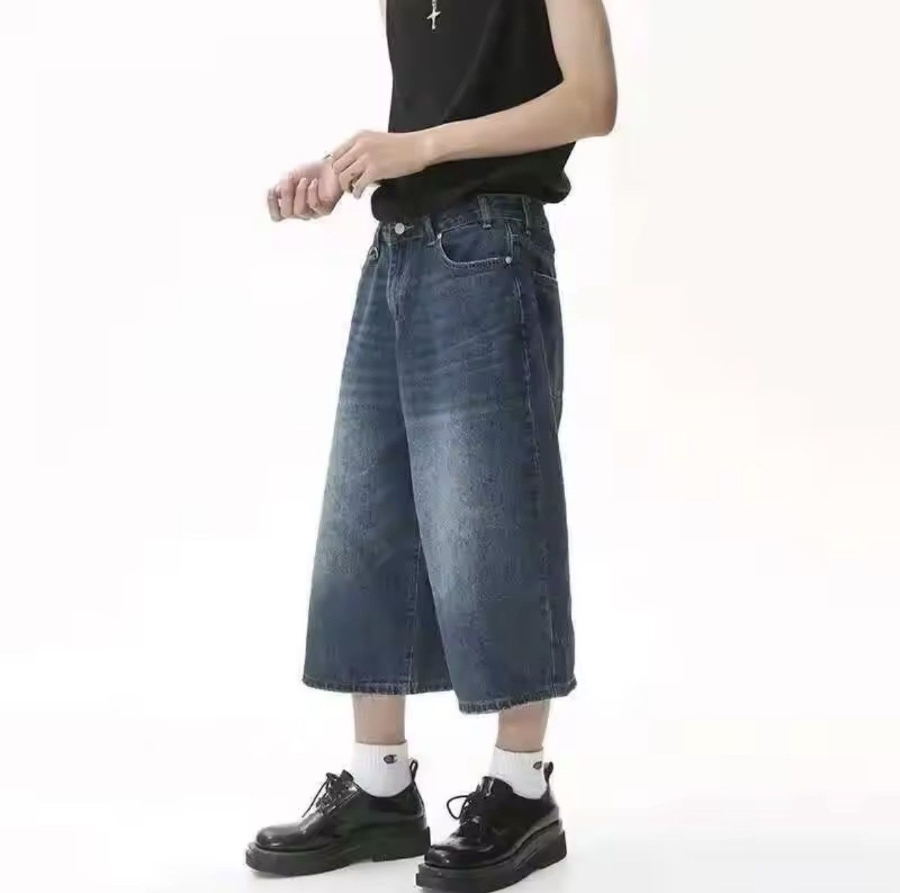 Other Knee Length Denim Shorts Pants Size US 33 - 3 Thumbnail