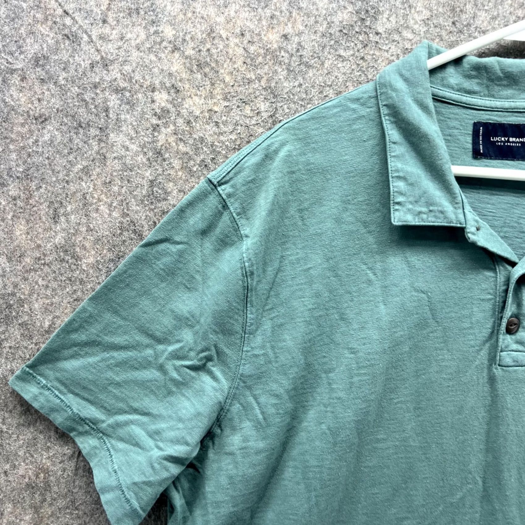 Lucky Brand Lucky Brand Polo Shirt Men XL Teal Blue Casual Preppy Logo Cotton XL Polo Shirt Men XL Teal Blue Casual Logo Pattern Solid Short Sleeve Vintage No Size US XL / EU 56 / 4 - 3 Thumbnail