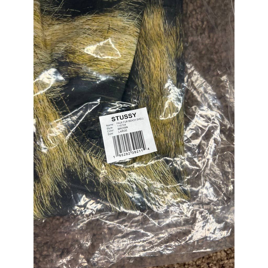 Stussy Beach Shell Fur Print Lサイズ Stussy BEACH SHELL FUR PRINT L
