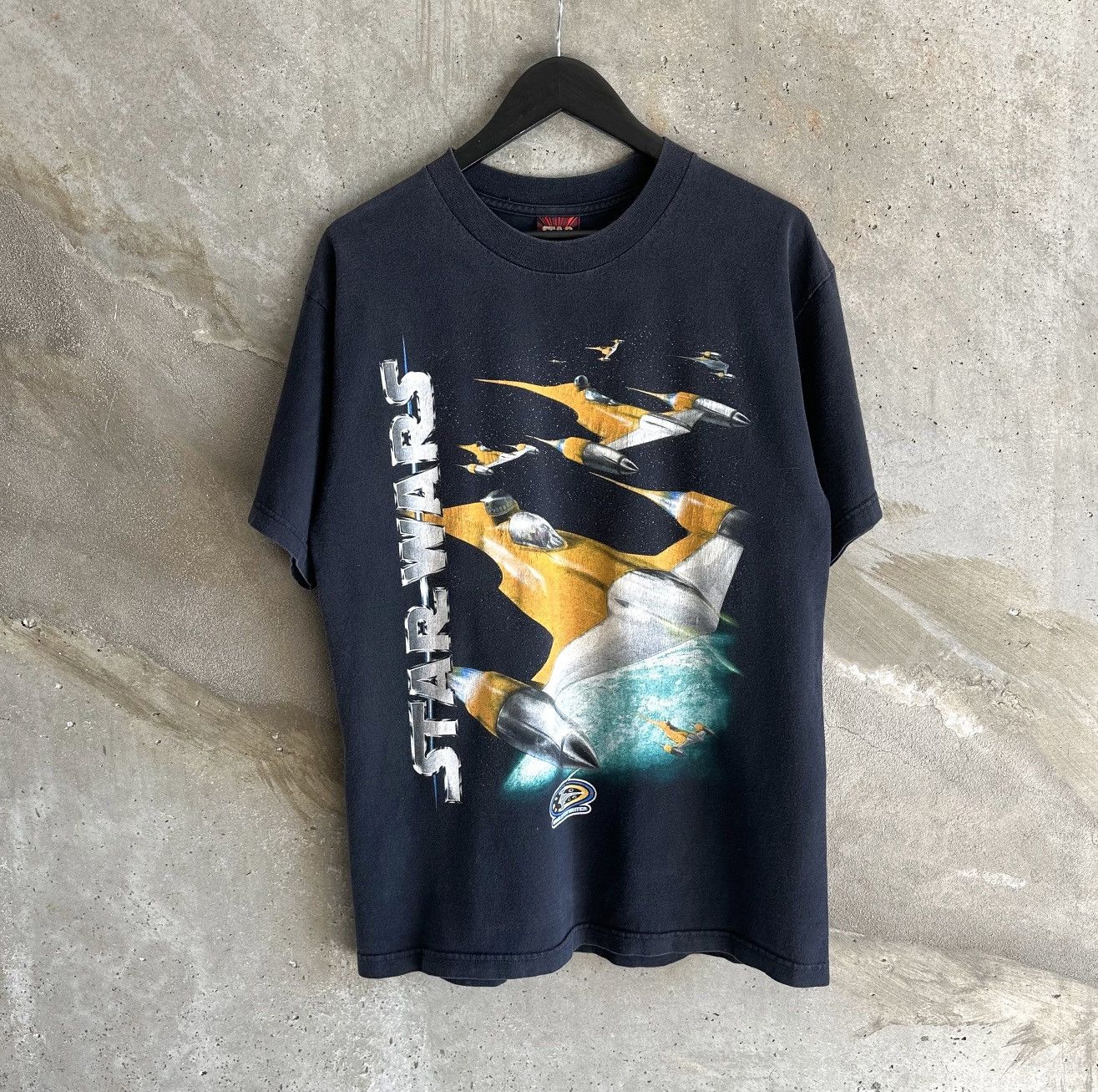 Star Wars 90’s Vintage STAR WARS Naboo N-1 Starfighter T-Shirt Size US L / EU 52-54 / 3 - 2 Thumbnail