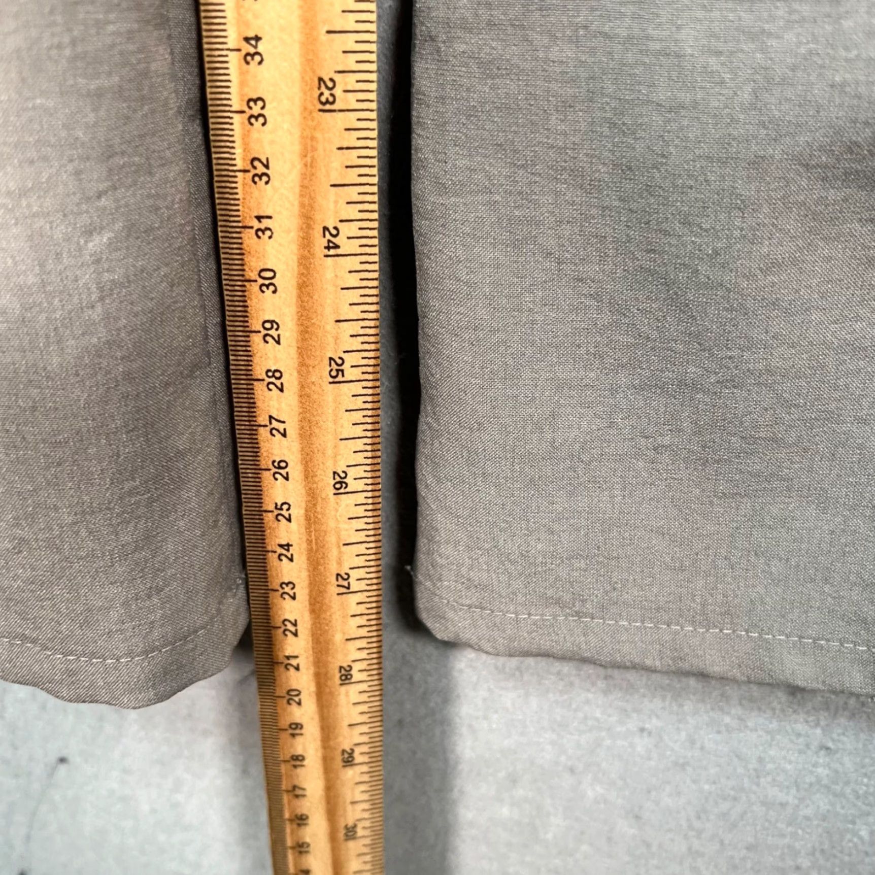 Vintage Landmuseum Womens One Size Gray Wide-Leg Elastic Waist Pants Size 42" / US 20 - 7 Thumbnail