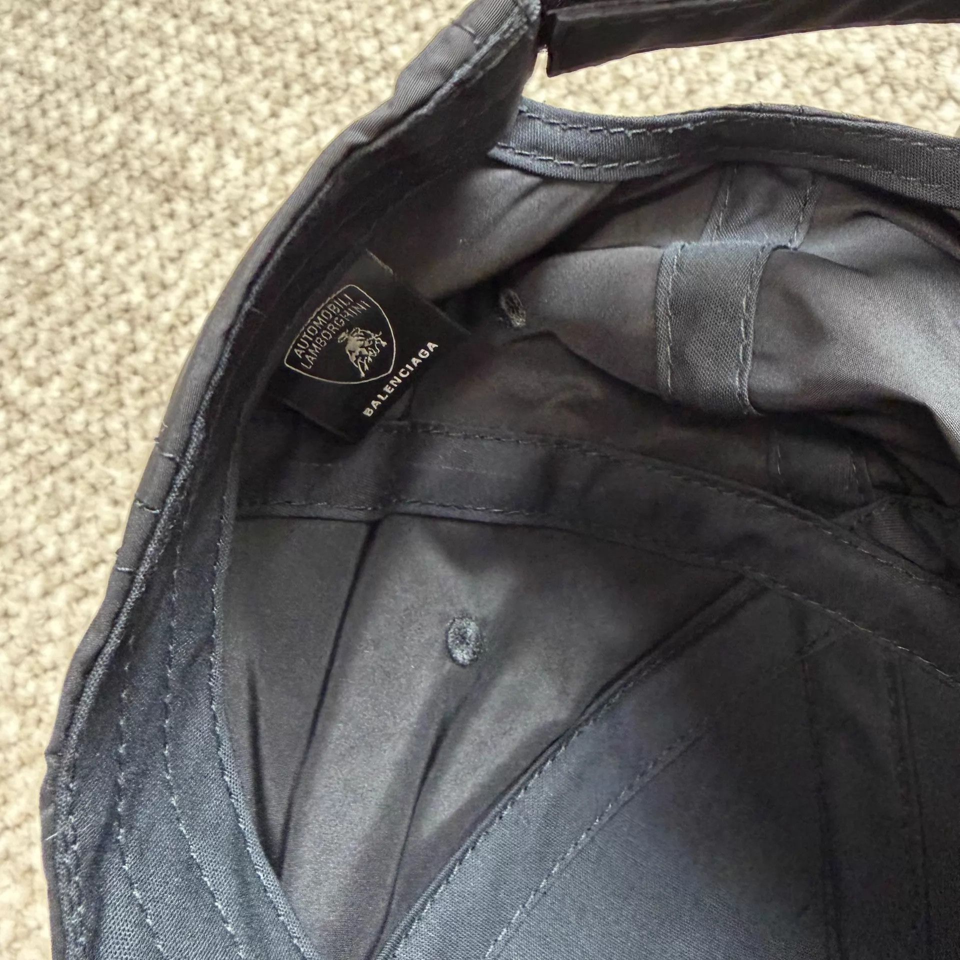 Balenciaga Balenciaga unisex polyester visor cap black L Size ONE SIZE - 5 Thumbnail
