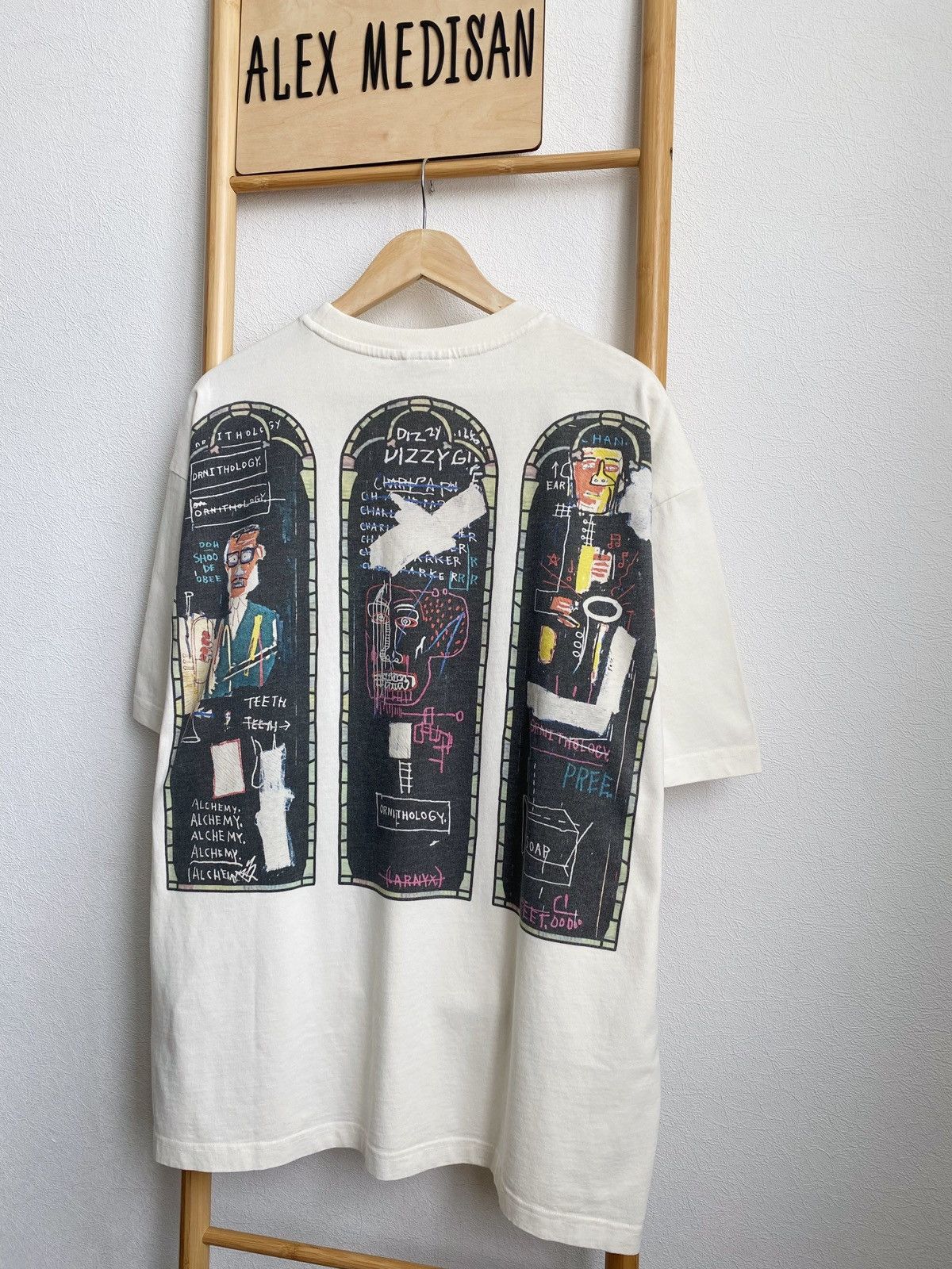 H&M × Jean-Michel Basquiat × Who Decides War WHO DECIDES WAR x BASQUIAT x H&M RELAXED FIT COTTON T-SHIRT Size US XL / EU 56 / 4 - 1 Thumbnail