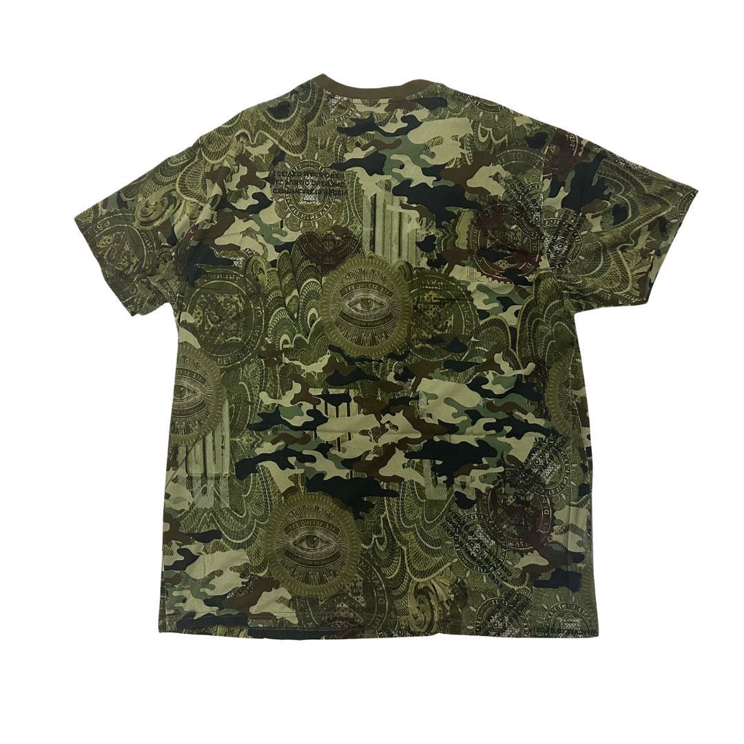 Givenchy Givenchy Green Camo Dollar Bill Tee Size US XL / EU 56 / 4 - 2 Thumbnail