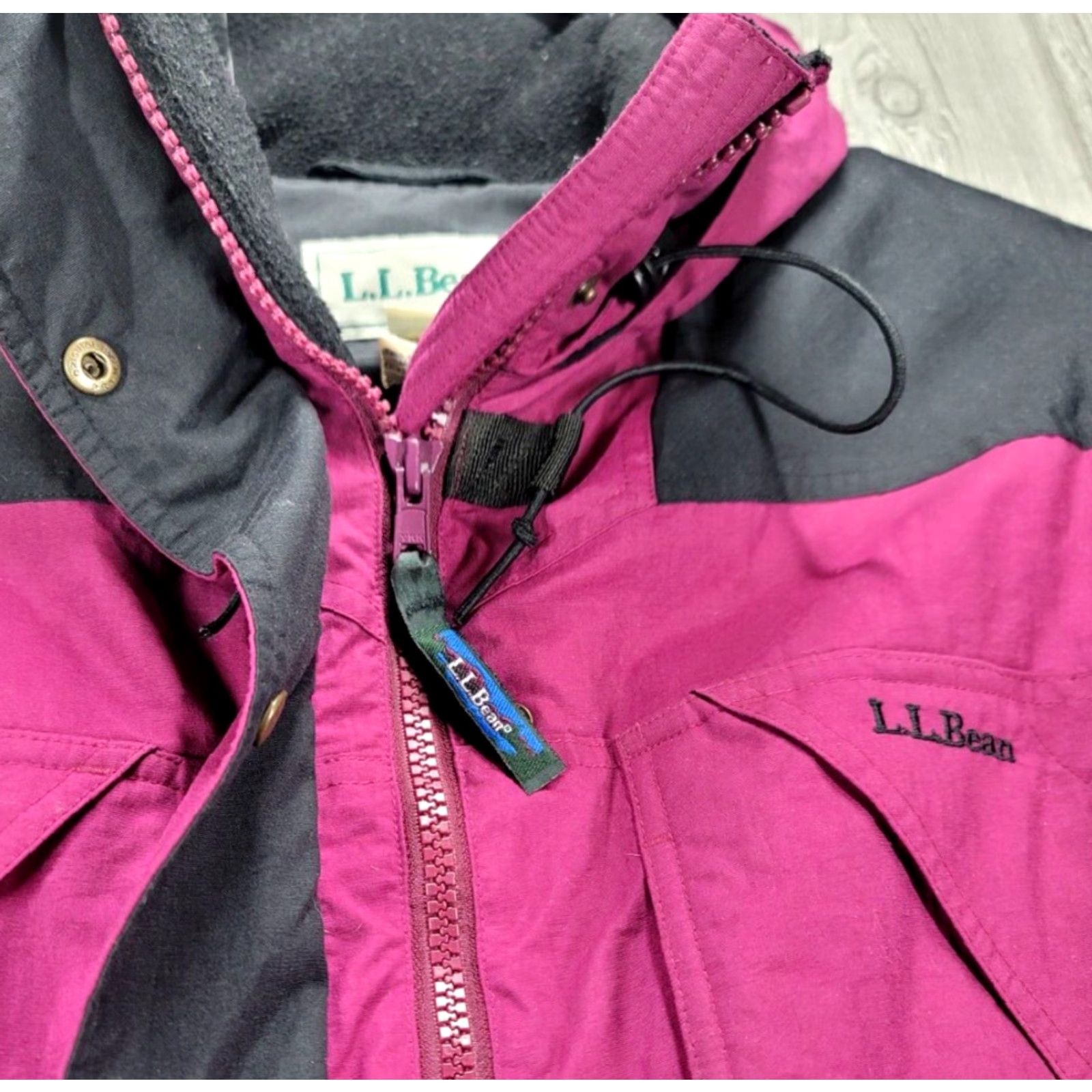 Vintage VINTAGE L.L. BEAN Women’s Petite M Pink&Black Thinsulate LiteLoft Insulated Parka Jacket Size M / US 6-8 / IT 42-44 - 7 Thumbnail