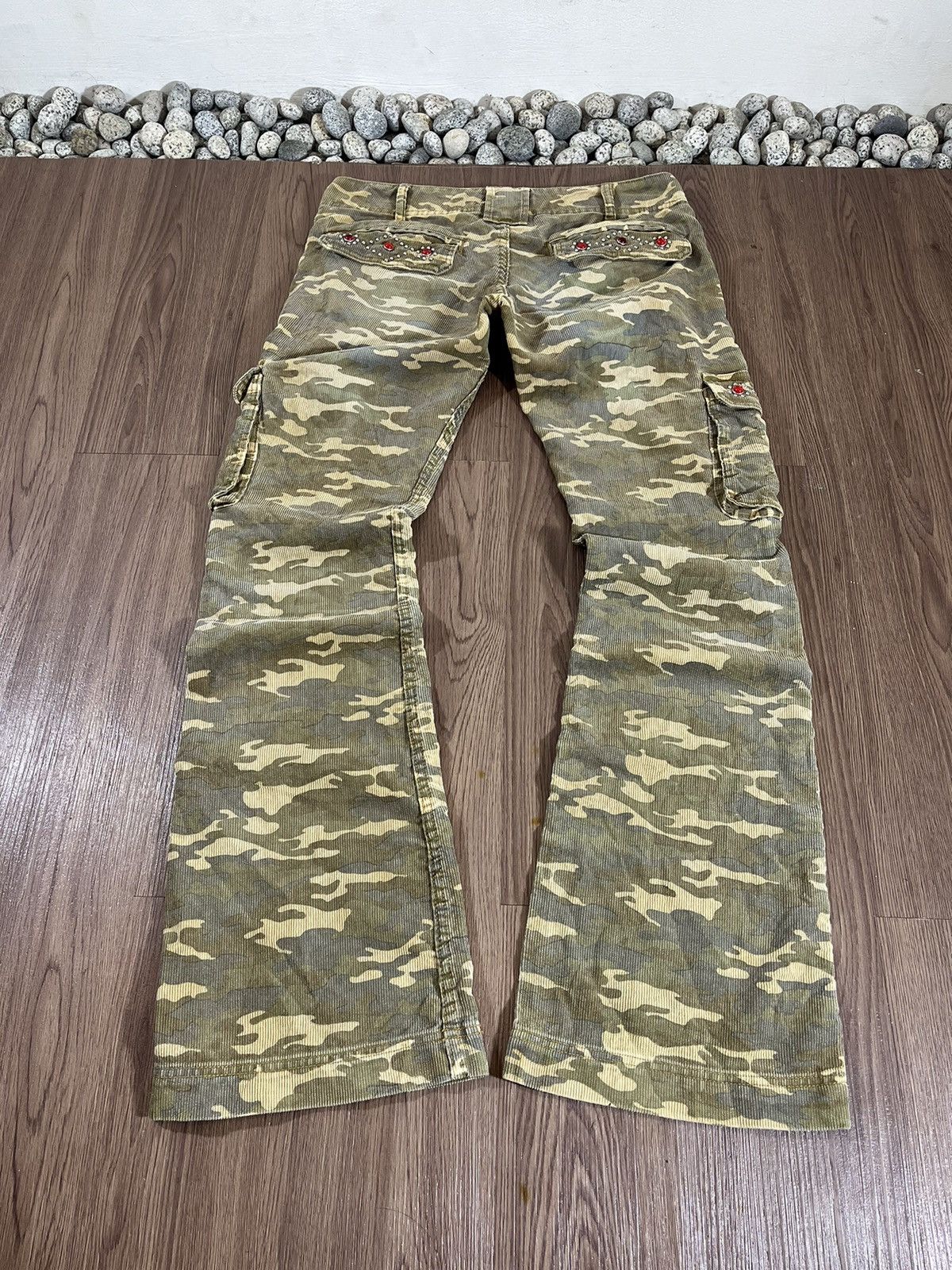 Japanese Brand Sanford Camouflage Corduroy Cargo Pants (Size M / W34) Size US 34 / EU 50 - 6 Thumbnail