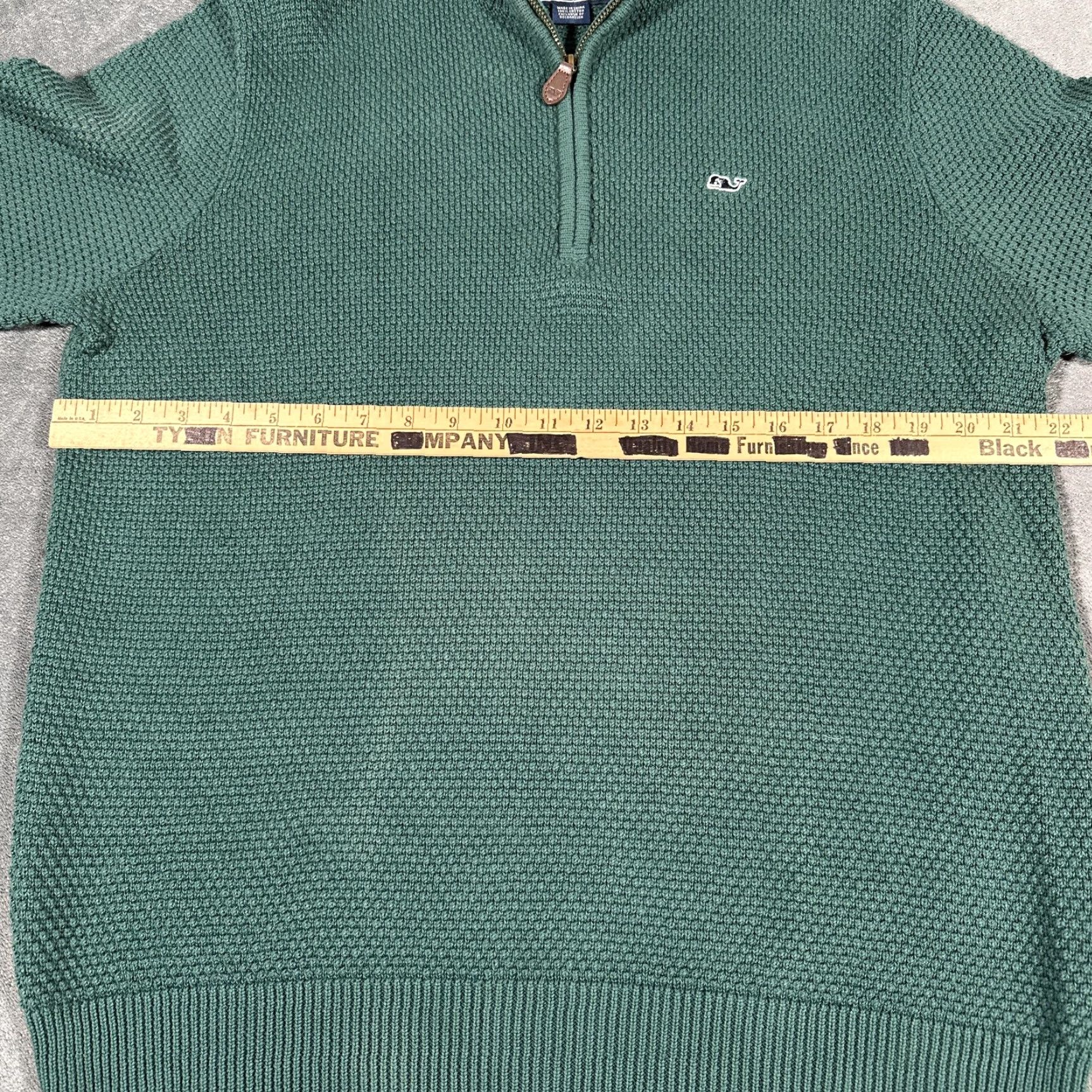 Vineyard Vines Vineyard Vines Sweater Mens Medium Green Quarter Zip Seed Stitch Fisherman Nautical Size US M / EU 48-50 / 2 - 5 Thumbnail