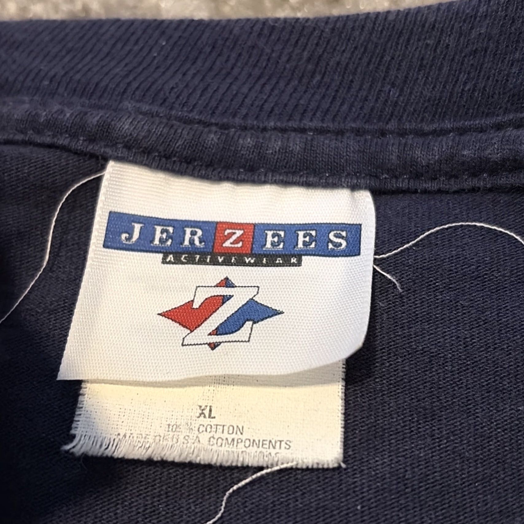 Jerzees VINTAGE Kentucky Derby Horse Racing T-Shirt XL Blue Jerzees Men Size US XL / EU 56 / 4 - 7 Thumbnail