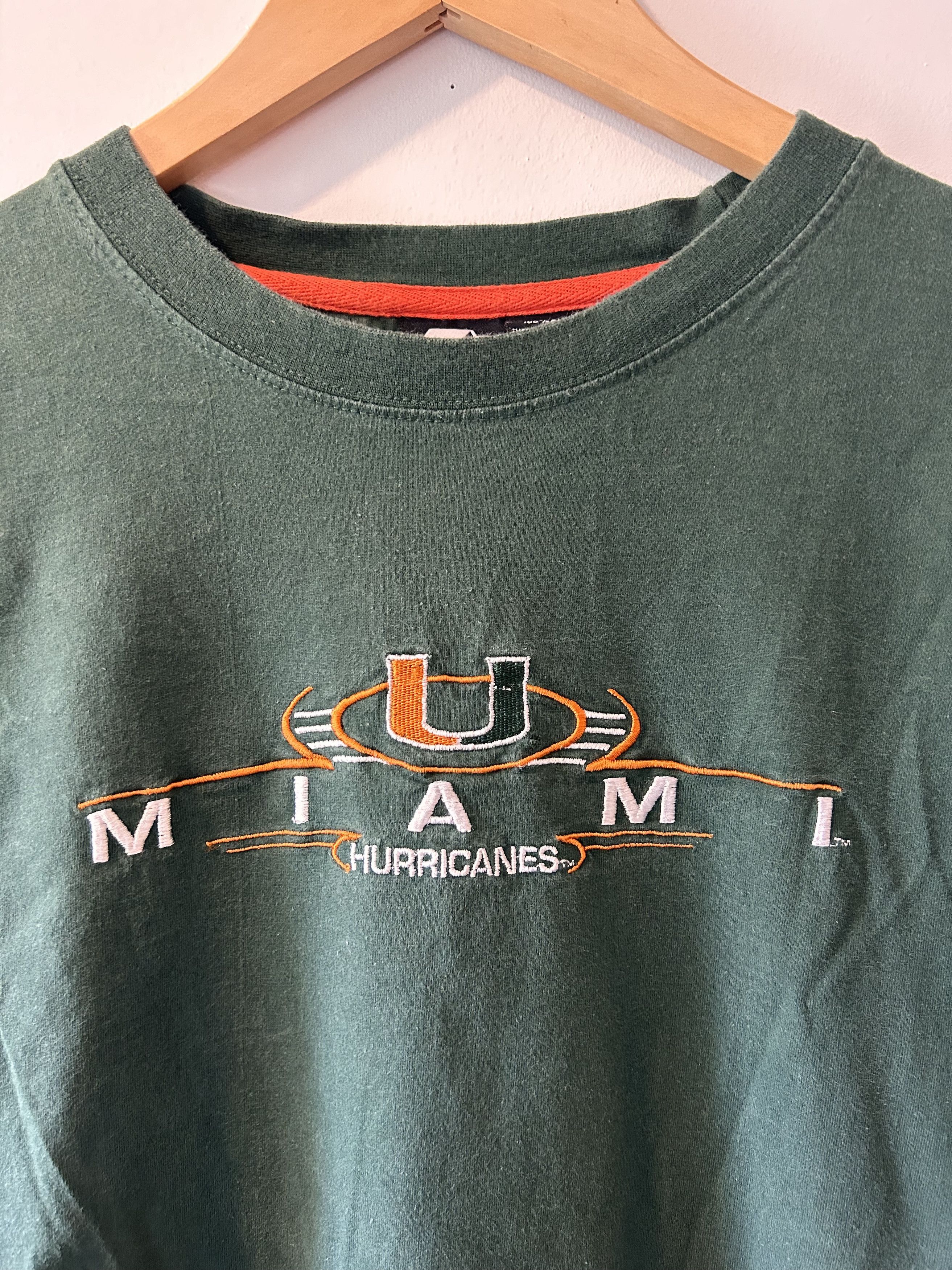 Starter × Vintage Miami Hurricanes Embroidered Longsleeve Size US L / EU 52-54 / 3 - 2 Thumbnail