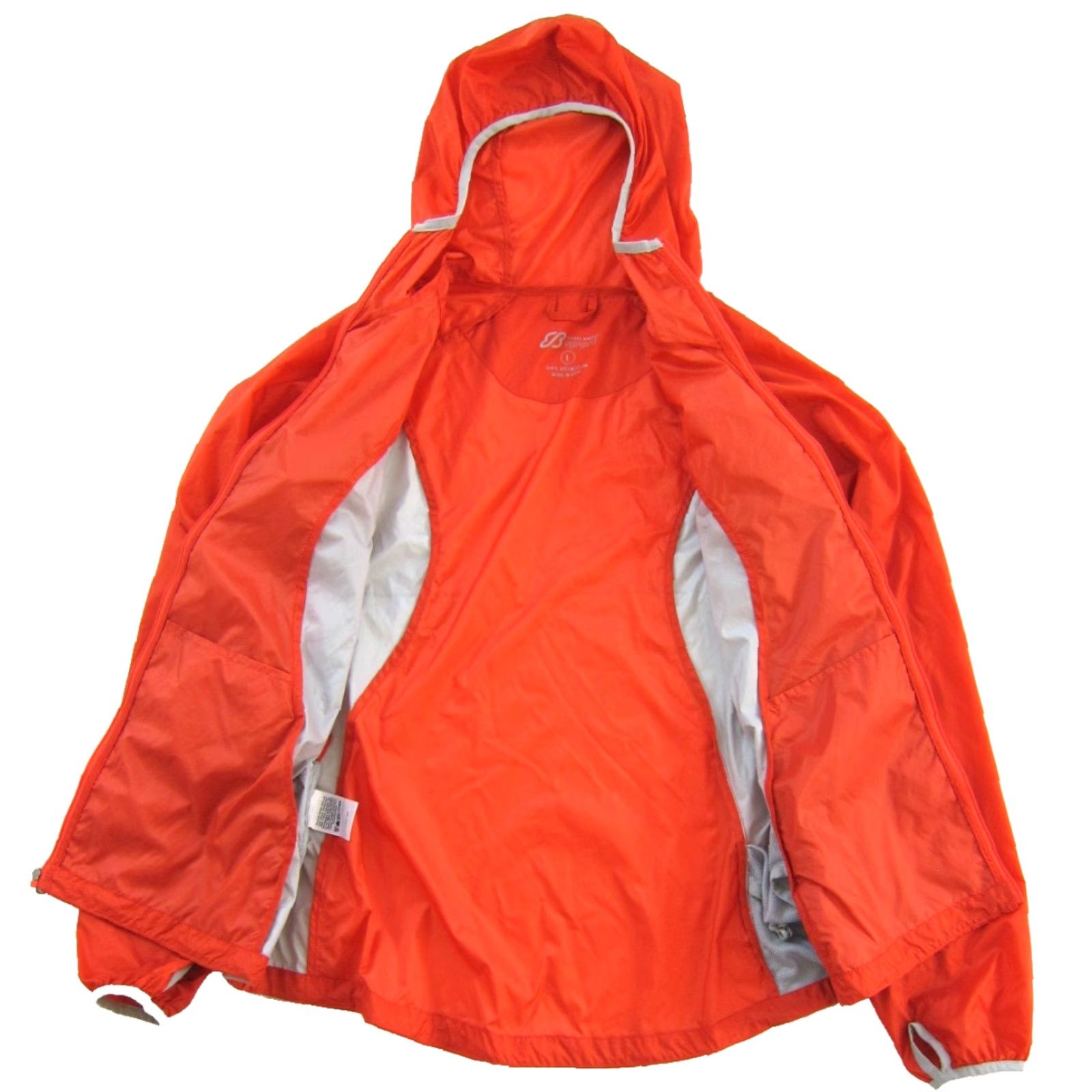 Eddie Bauer Eddie Bauer Windbreaker Jacket Womens Nylon Orange L Lightweight Full Zip Pocket Thumb Hole Size L / US 10 / IT 46 - 5 Thumbnail