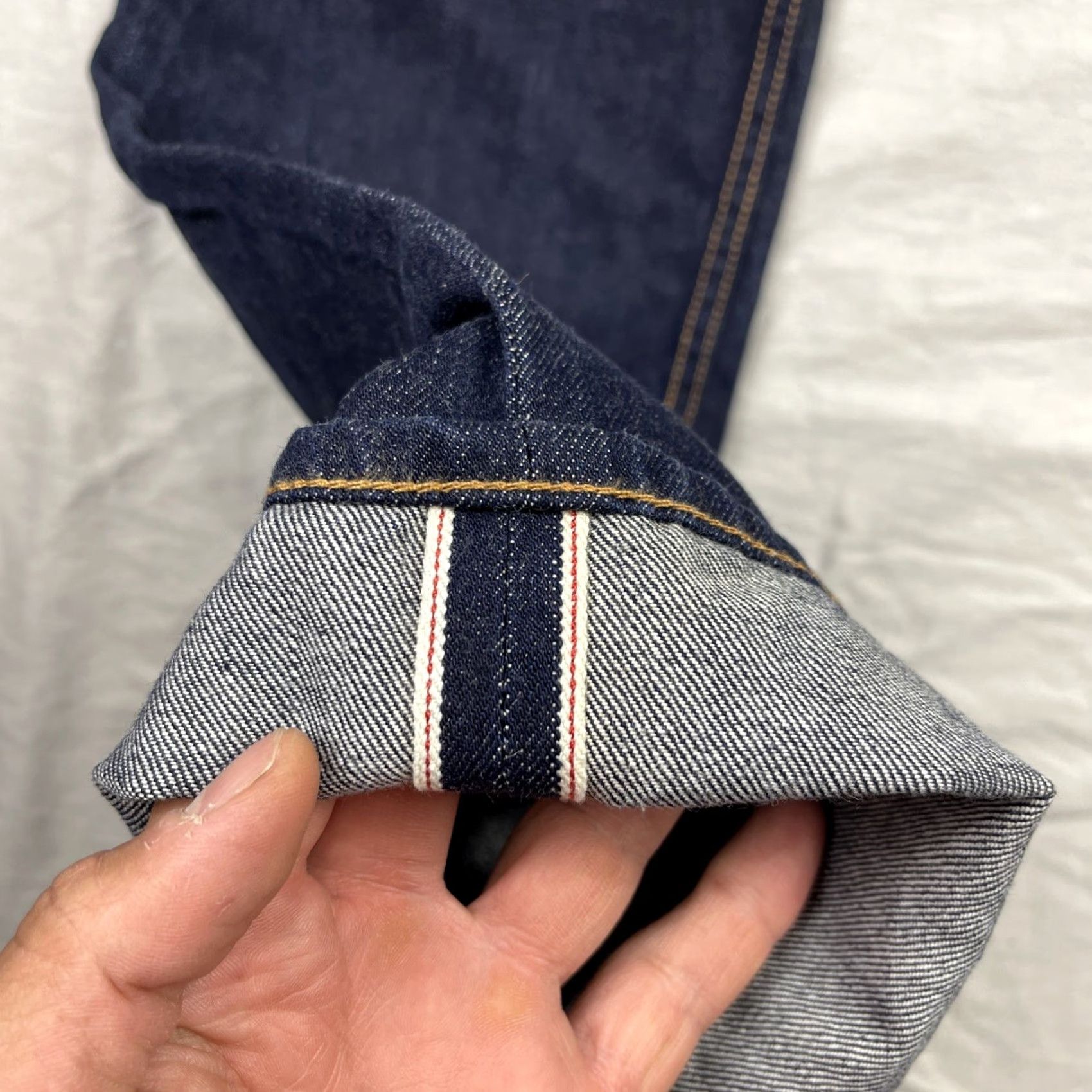 The Hundreds The Hundreds Selvedge Jeans Slim 34 Blue Denim Pants Straight Mens 34 Jeans Dark Denim Pants City Hip Hop 90s Mens Size US 34 / EU 50 - 4 Thumbnail