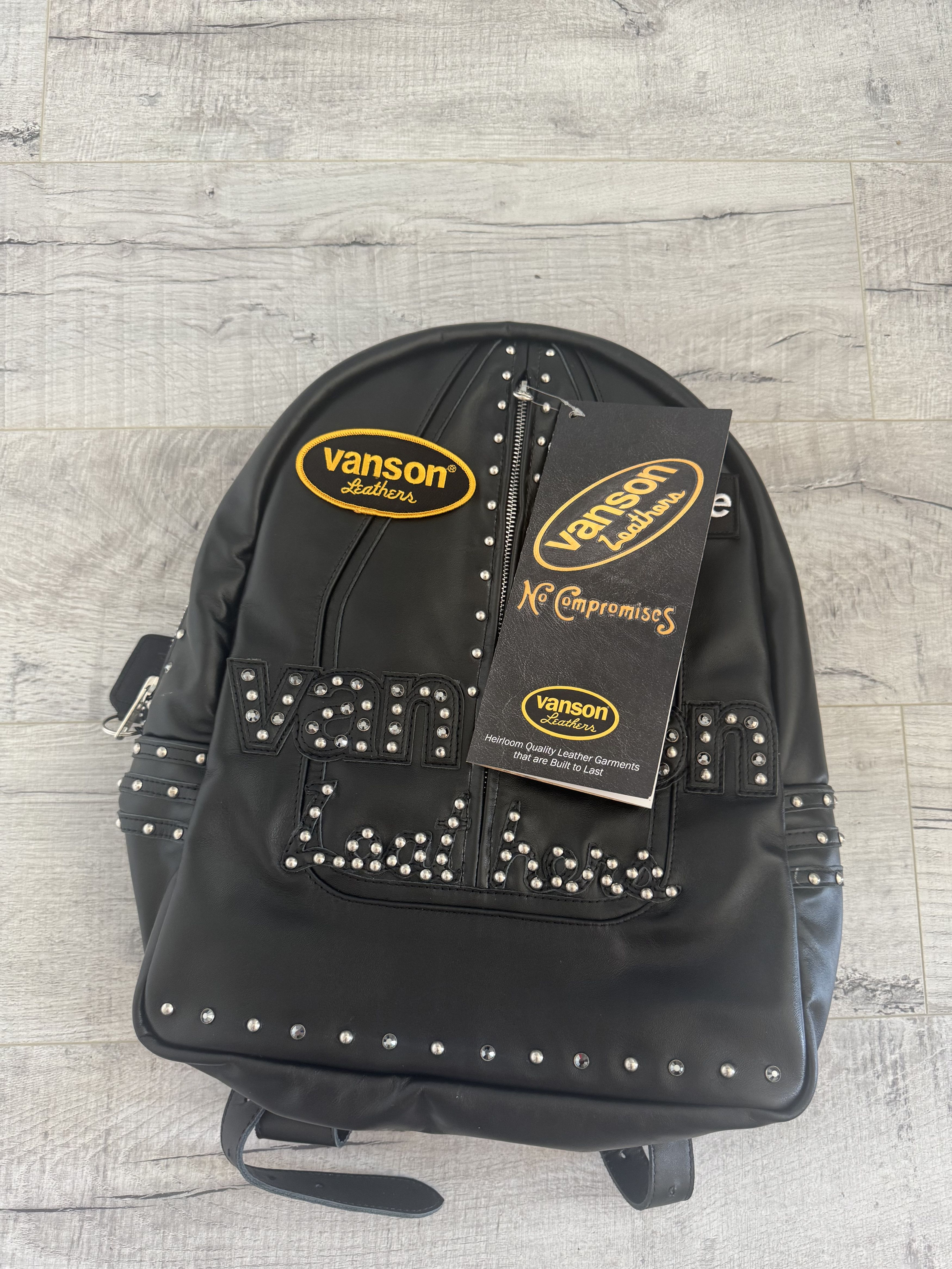 Supreme Supreme Leather Patchwork Backpack F/W19 DS | Grailed