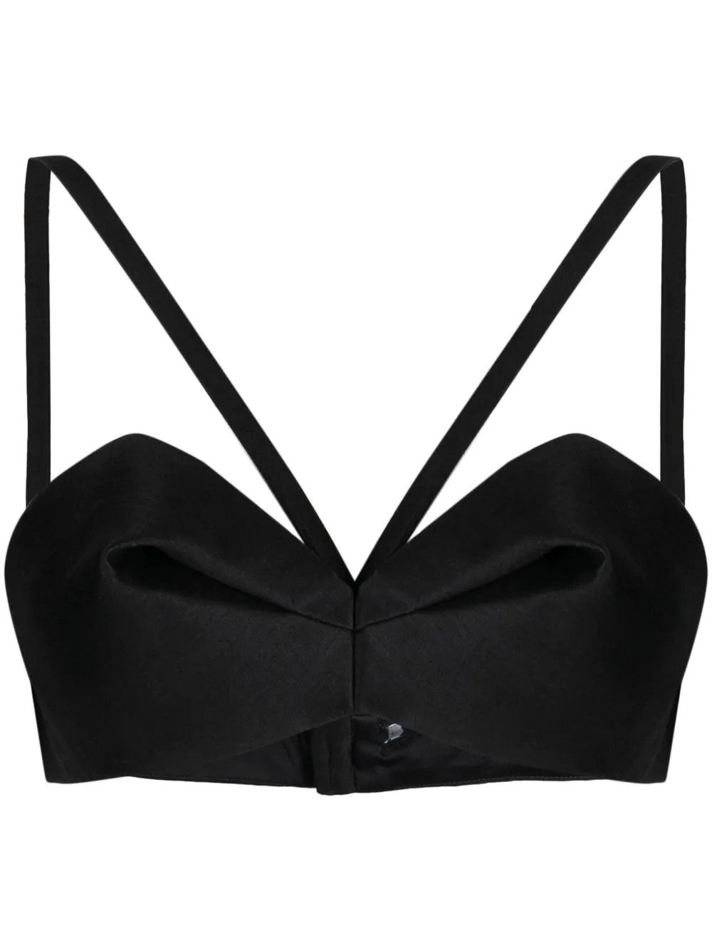 Versace o1y0226 Crop Top in Black Size S / US 4 / IT 40 - 1 Thumbnail