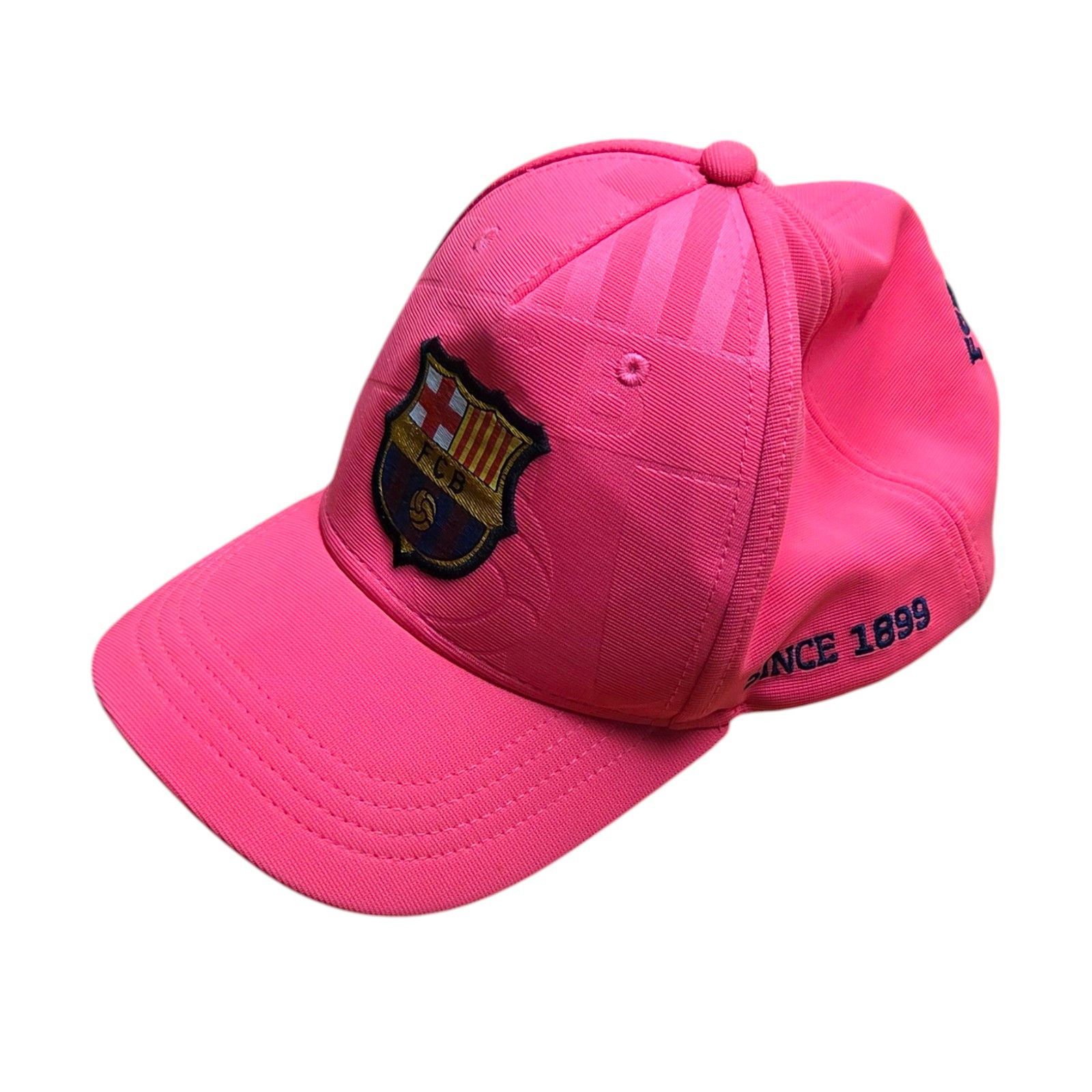 Vintage FCB Official FC Barcelona Pink Football Soccer Hat Cap Size ONE SIZE - 2 Thumbnail