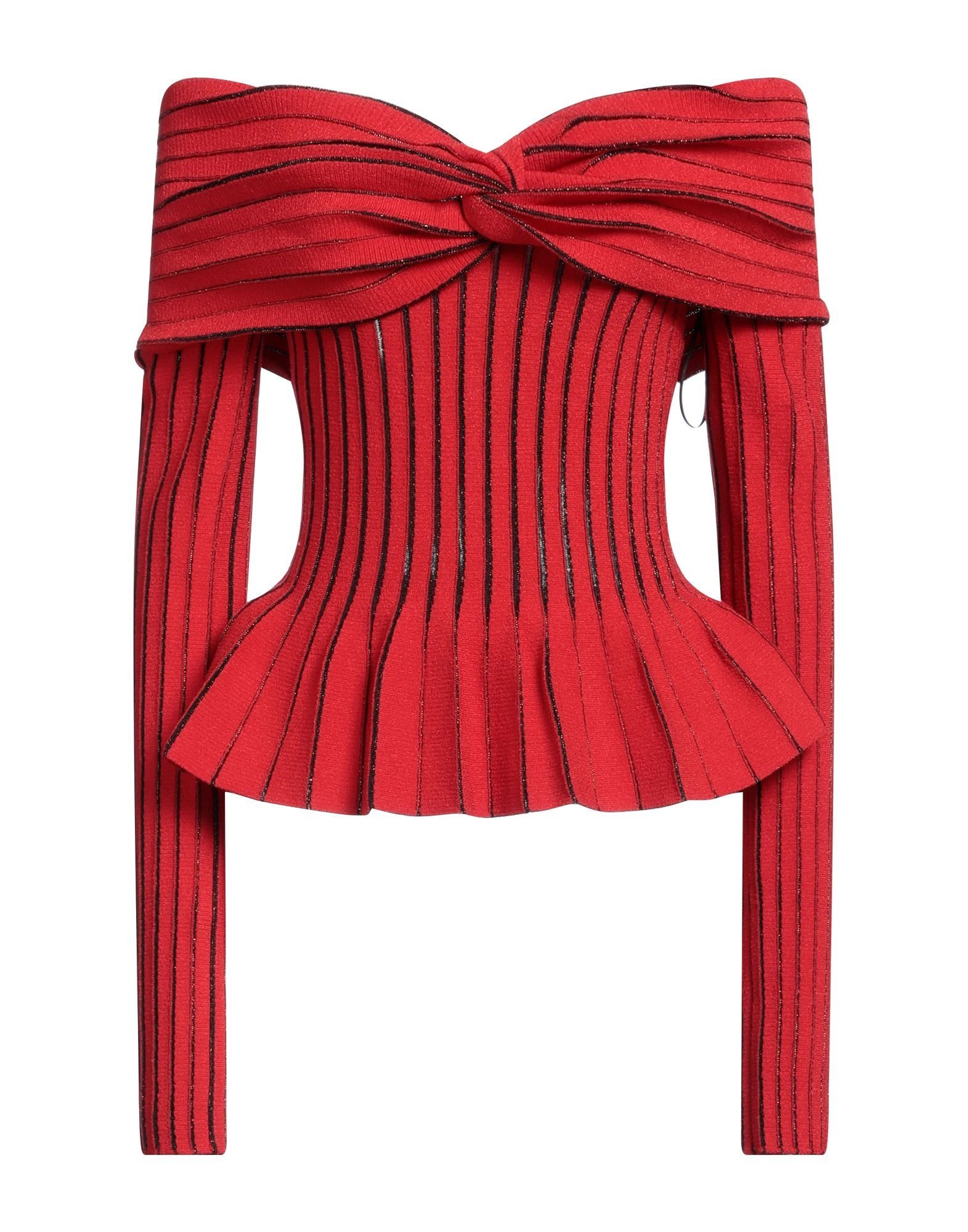 Balmain o1y0625 Sweater in Red Size M / US 6-8 / IT 42-44 - 1 Thumbnail