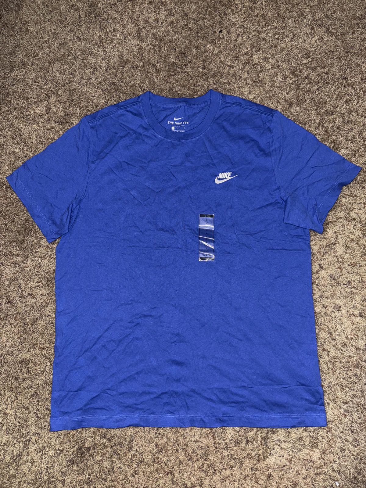 Nike Nike Men's Short Sleeve Sportswear Royal Club T-Shirt Size US M / EU 48-50 / 2 - 1 Thumbnail