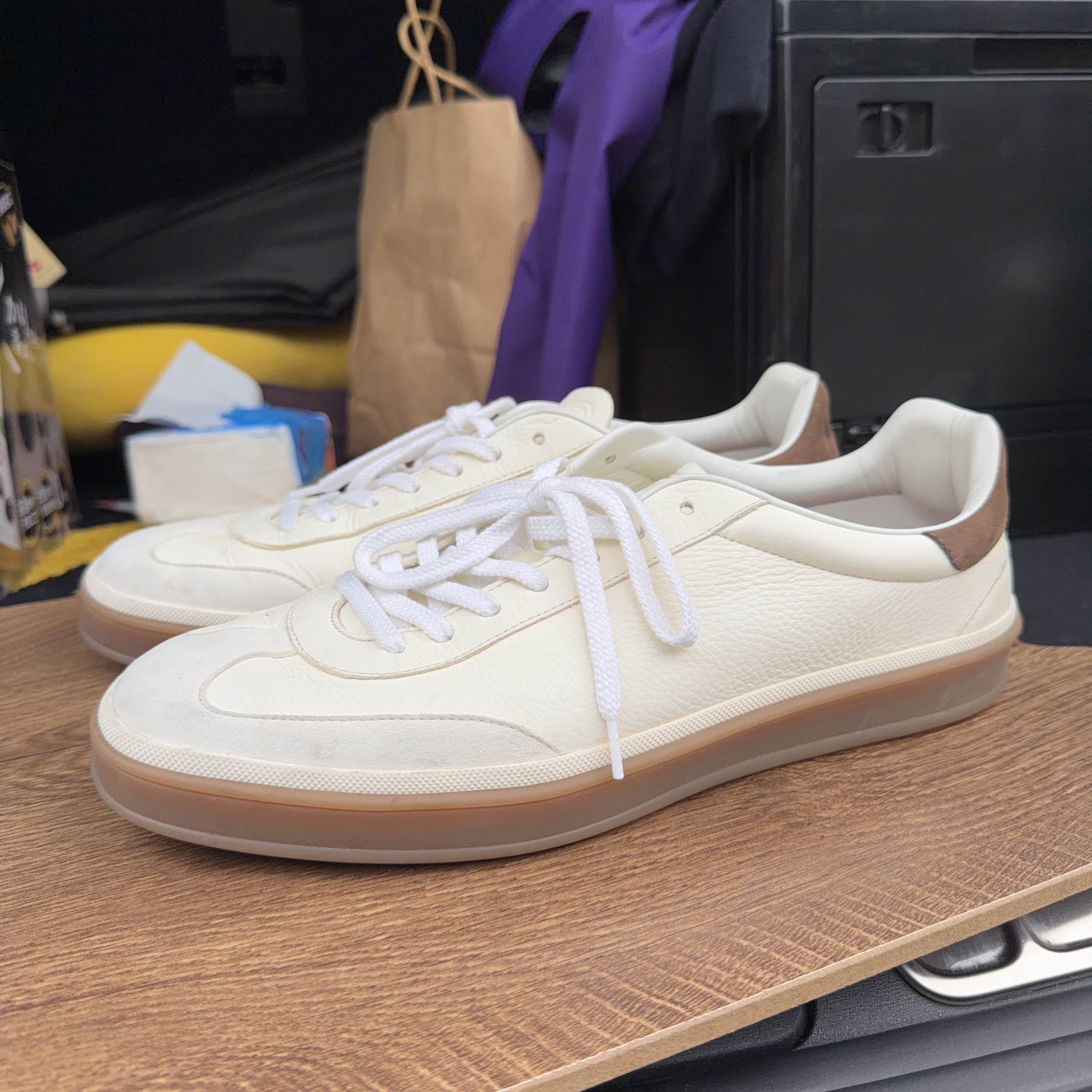 Loro Piana Loro Piana Leather Low-Top Sneakers Size 10 Size US 10 / EU 43 - 1 Thumbnail
