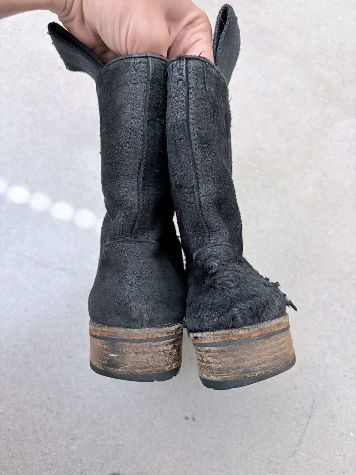Rick Owens suede pull up ankle boot Size US 7 / IT 37 - 3 Thumbnail
