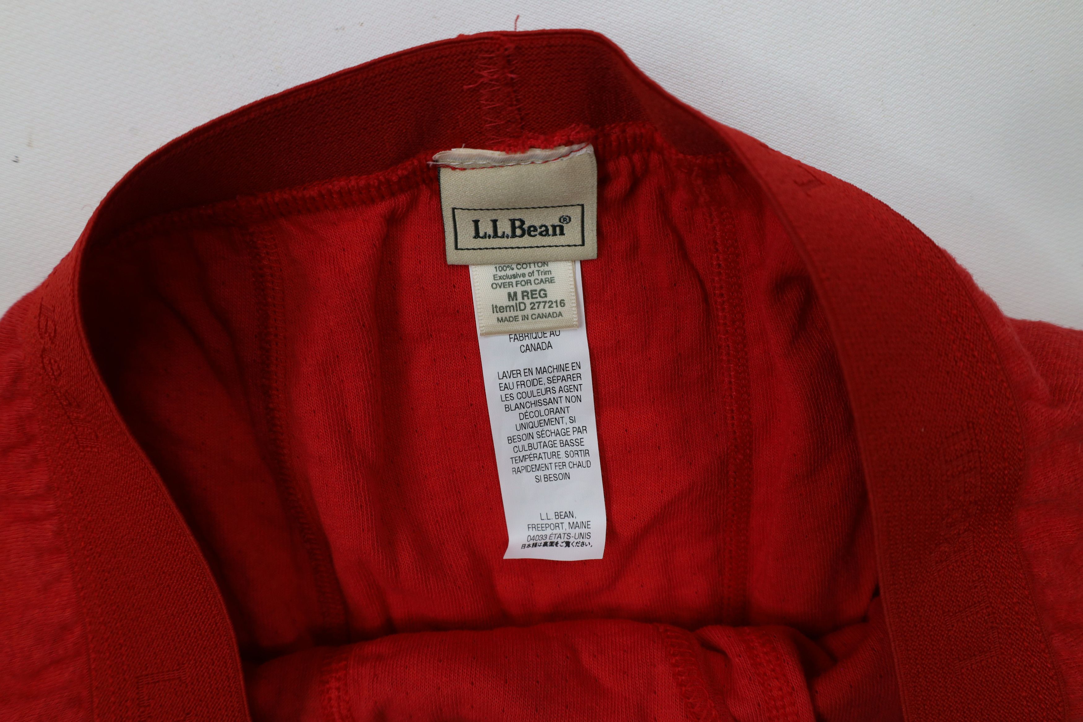 L.L. Bean × Vintage Vintage LL Bean Double Wool Blend Knit Thermal Pants Red Size US 34 / EU 50 - 6 Thumbnail
