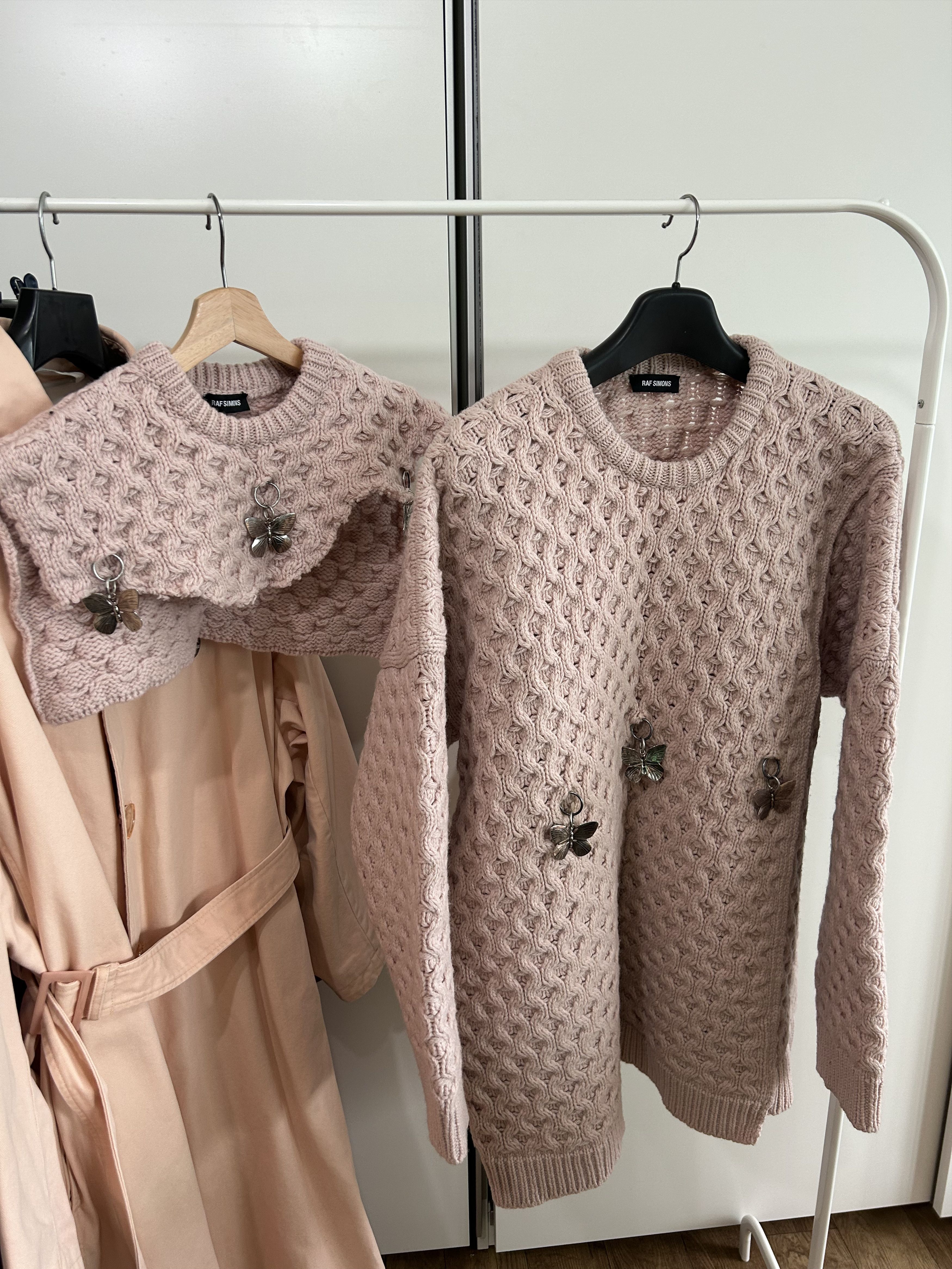 Raf Simons RAF SIMONS Butterfly Charm Knit Pullover (FW19) Size US S / EU 44-46 / 1 - 4 Thumbnail