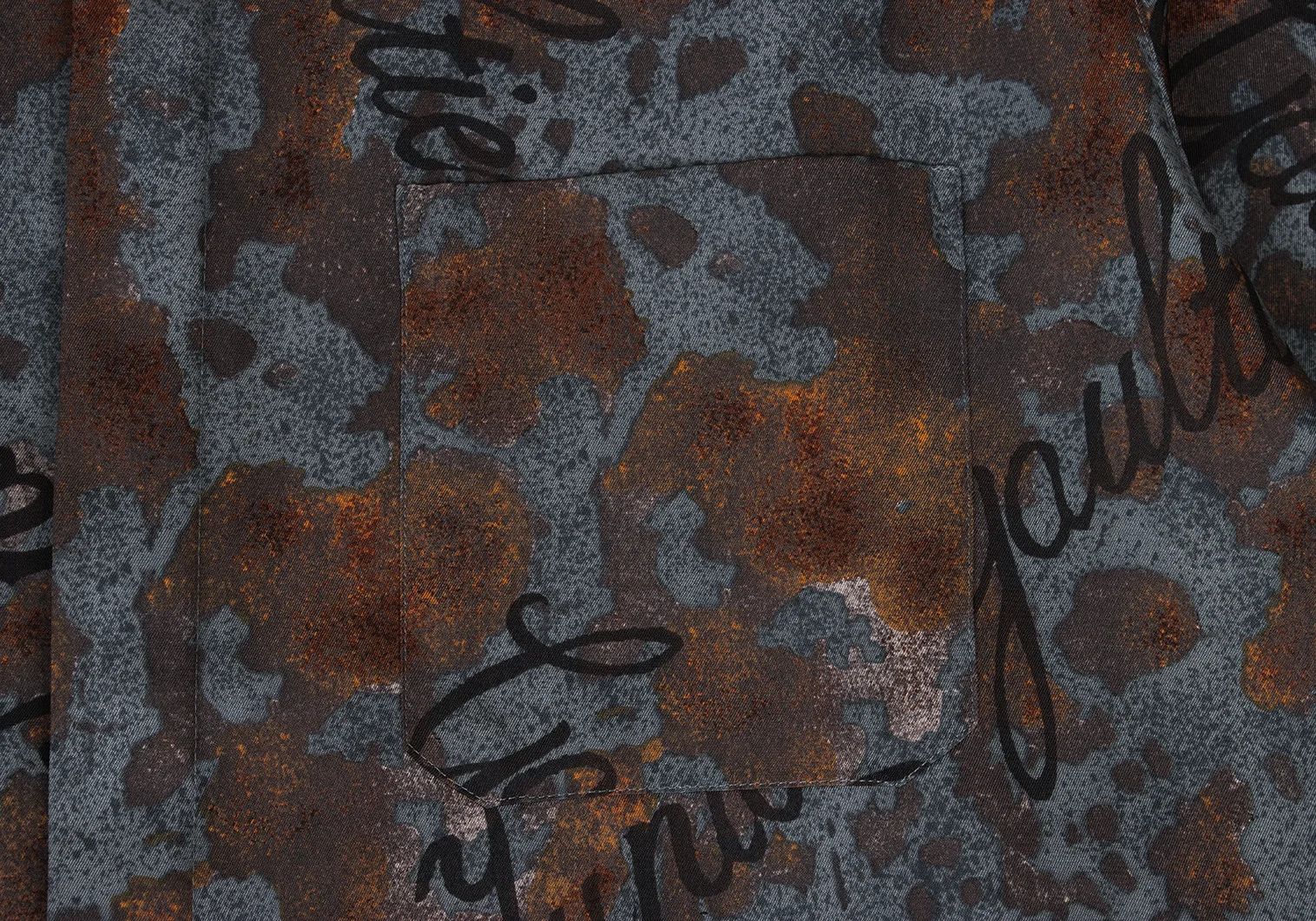 Jean Paul Gaultier Junior Printed Logo Shirt in Blue and Brown Size US M / EU 48-50 / 2 - 5 Thumbnail