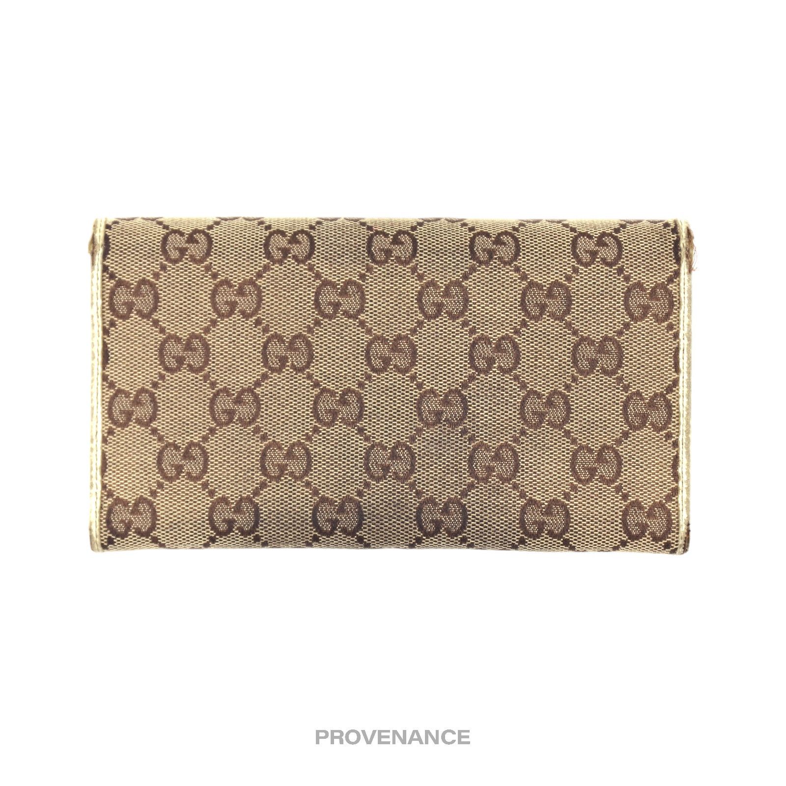 Gucci 🔴 Gucci GG Canvas Long Wallet - White Size ONE SIZE - 2 Thumbnail