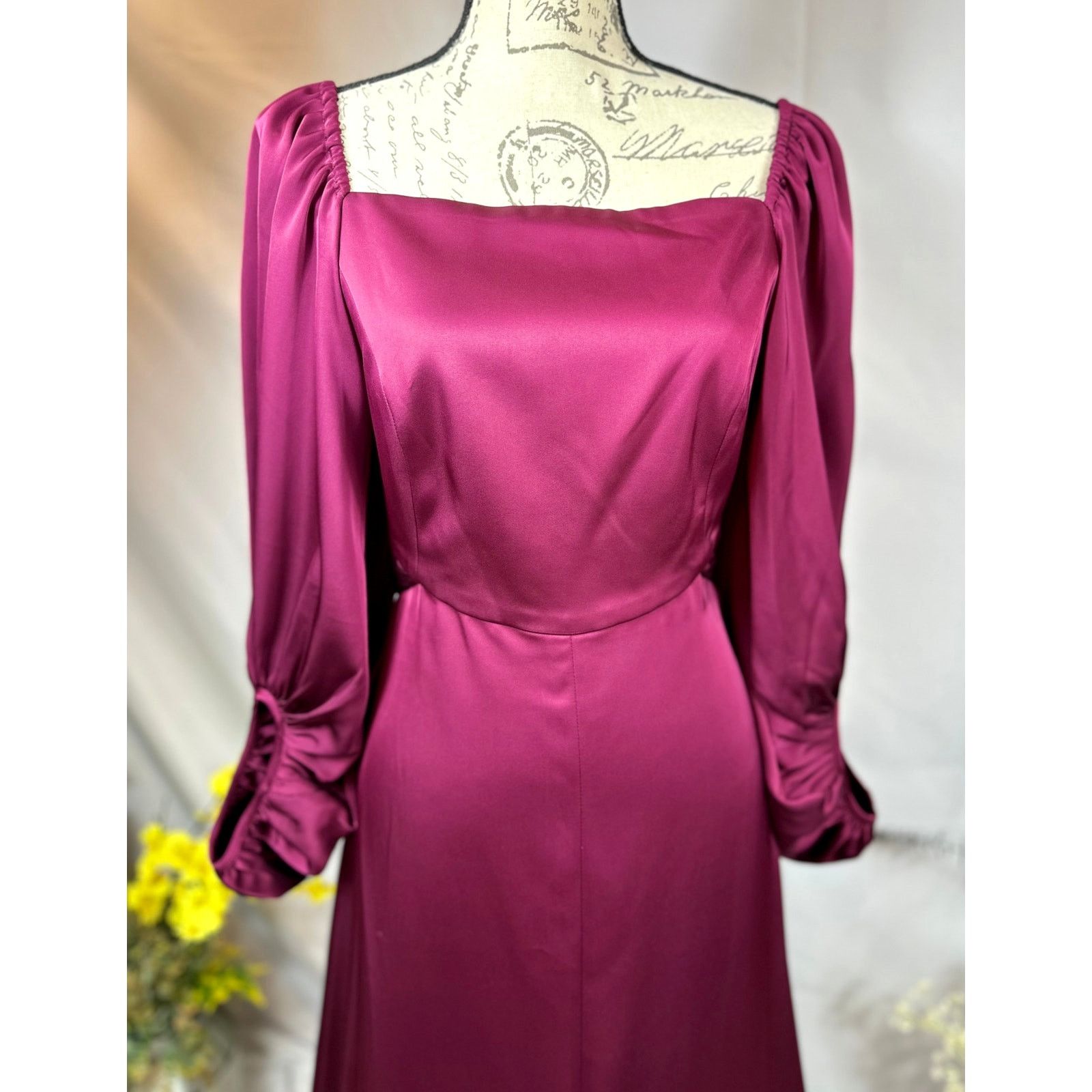 Sachin & Babi Sachin & Babi Women's Burgundy Bryant Gown Front Slit 6 Size M / US 6-8 / IT 42-44 - 5 Thumbnail