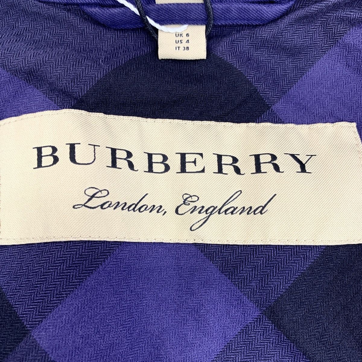 Burberry Burberry dark purple ruffled lapel washed denim jacket Size S / US 4 / IT 40 - 7 Thumbnail
