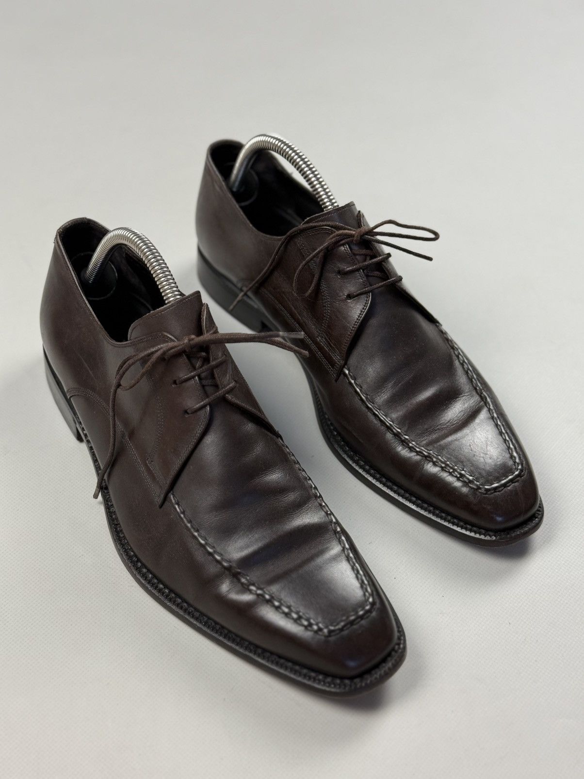 Allen Edmonds Seven Cerritos Leather Dress Square Toe Lace Up Shoes Size US 8.5 / EU 41-42 - 1 Thumbnail
