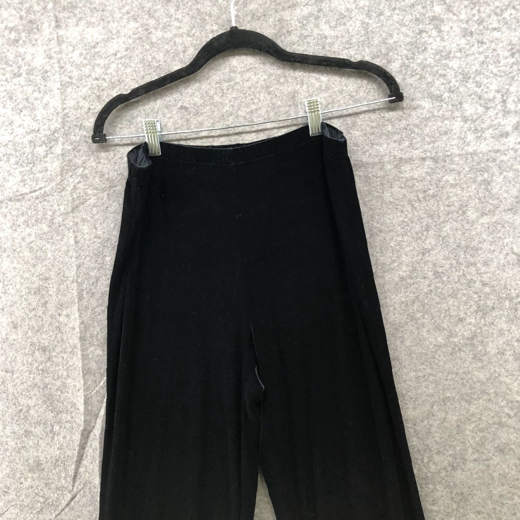 Gap Vintage Gap High Waisted Velvet Pants Womens S Pull On Black Relaxed Straight Size 28" / US 6 / IT 42 - 3 Thumbnail