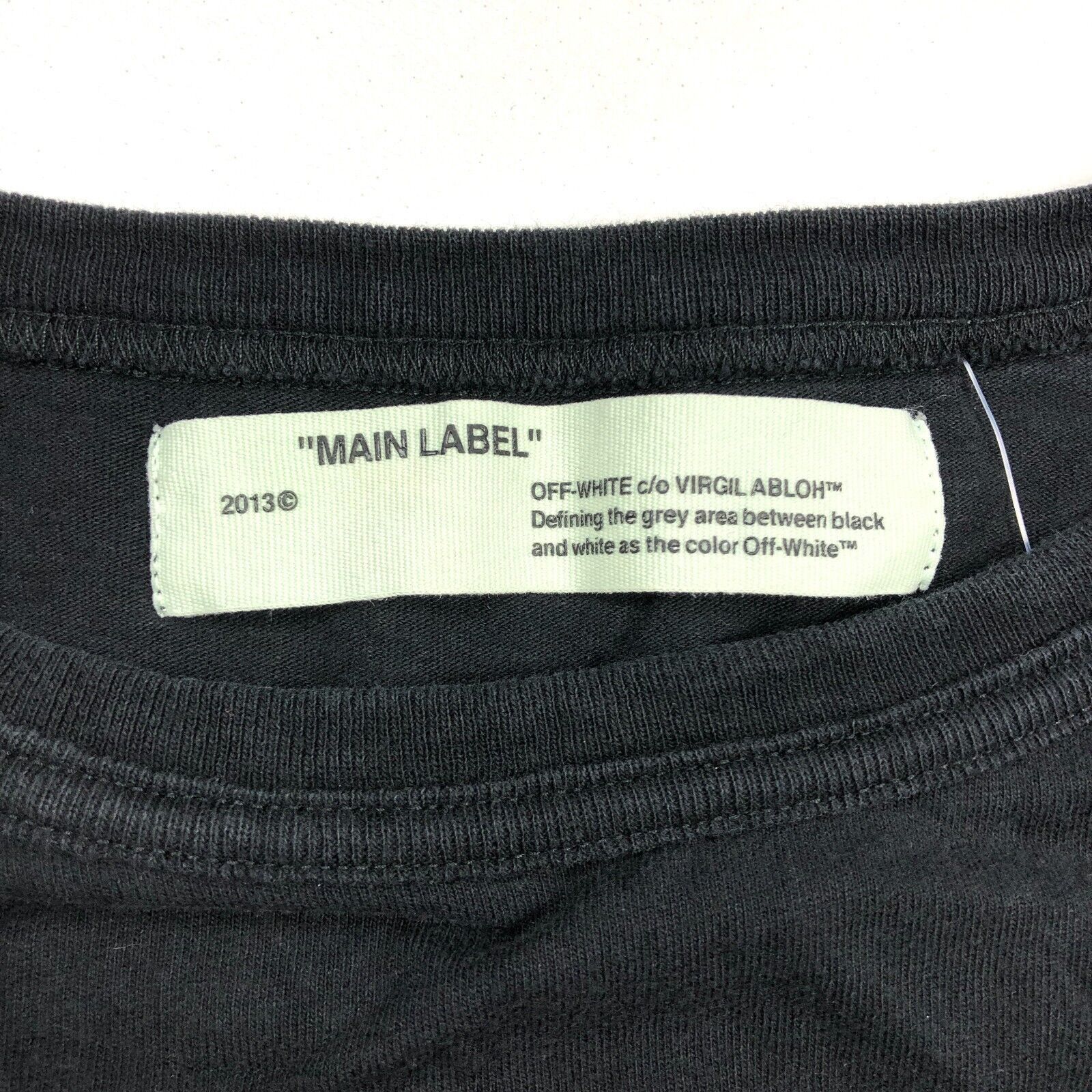 Off-White Off White Orange Block Logo Black Tee T Shirt size Medium M Size US M / EU 48-50 / 2 - 4 Thumbnail