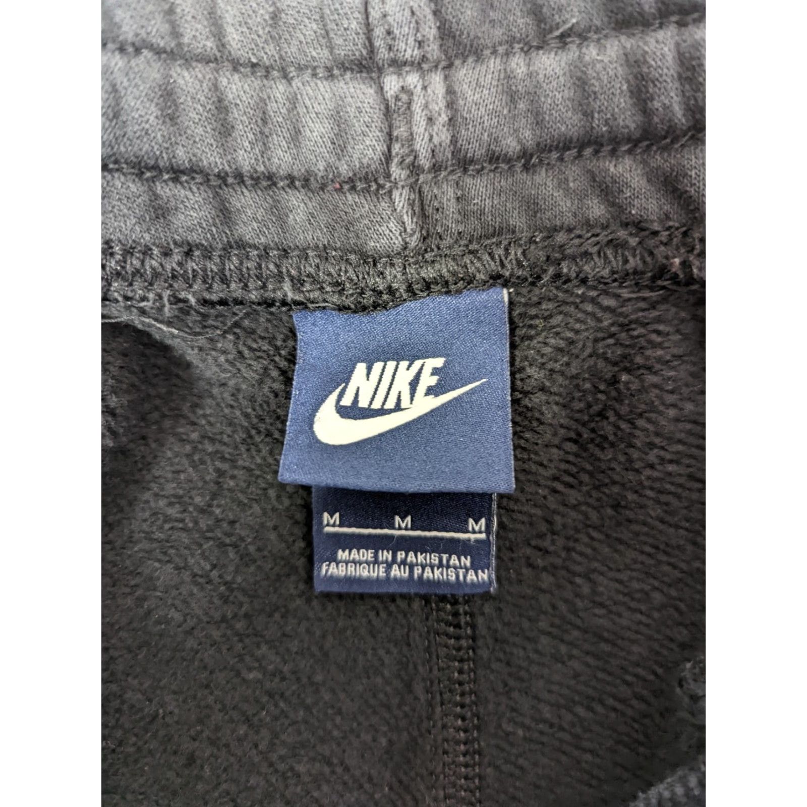Nike Mens Nike Black Athletic Joggers Size M Fleece Sweatpants Tapered A2M Mens/Womens Size US 31 - 3 Thumbnail
