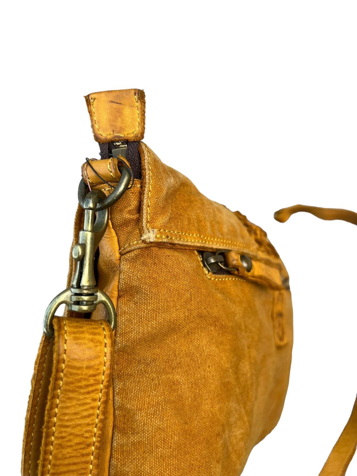 Levi's Joy Walker Plus Japan Hybrid Canvas Patina Leather Bag Size ONE SIZE - 14 Thumbnail