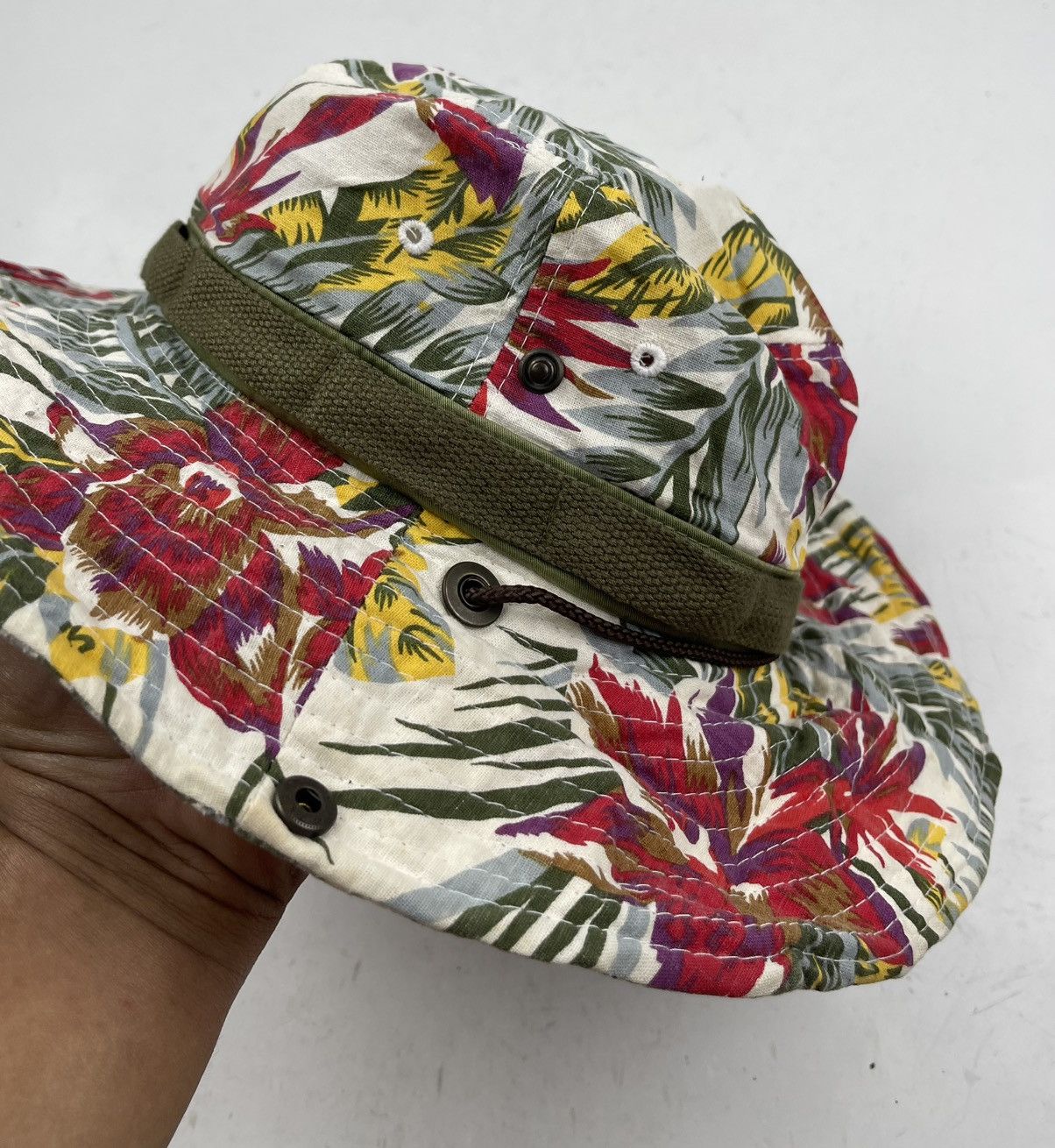 Japanese Brand multicolour floral bucket hat tc41 Size ONE SIZE - 3 Thumbnail