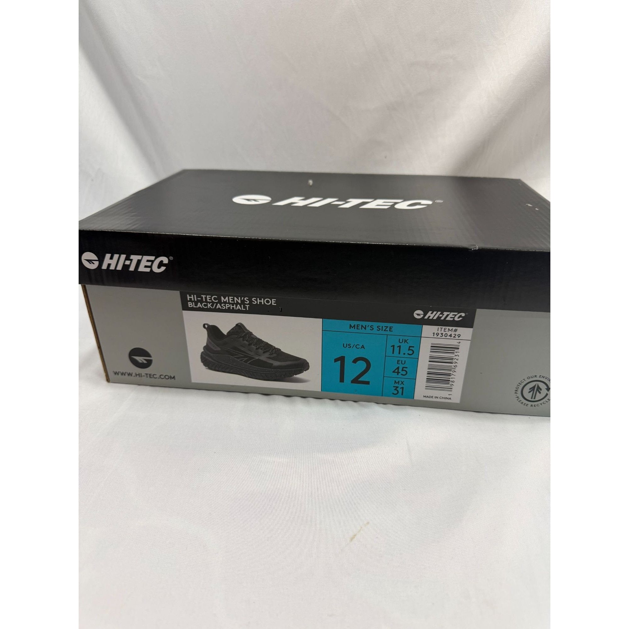 Hi Tec Hi-Tec Men’s Trail Hiking Shoes Black Asphalt Size 12 US CH8 Size US 12 / EU 45 - 7 Thumbnail