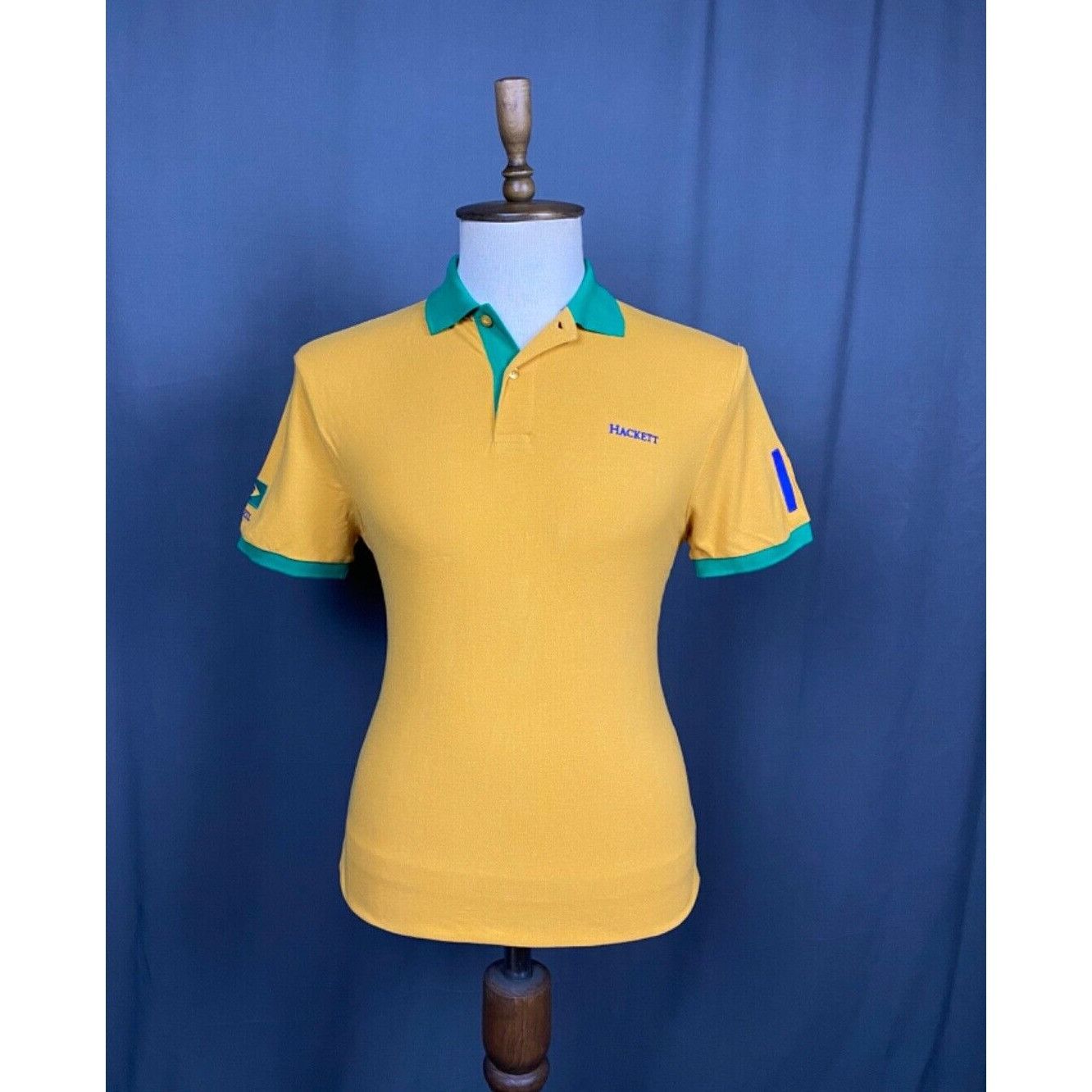 Hackett NWT Hackett Brazil Men's Yellow Polo T-Shirt Size M Size US M / EU 48-50 / 2 - 1 Thumbnail