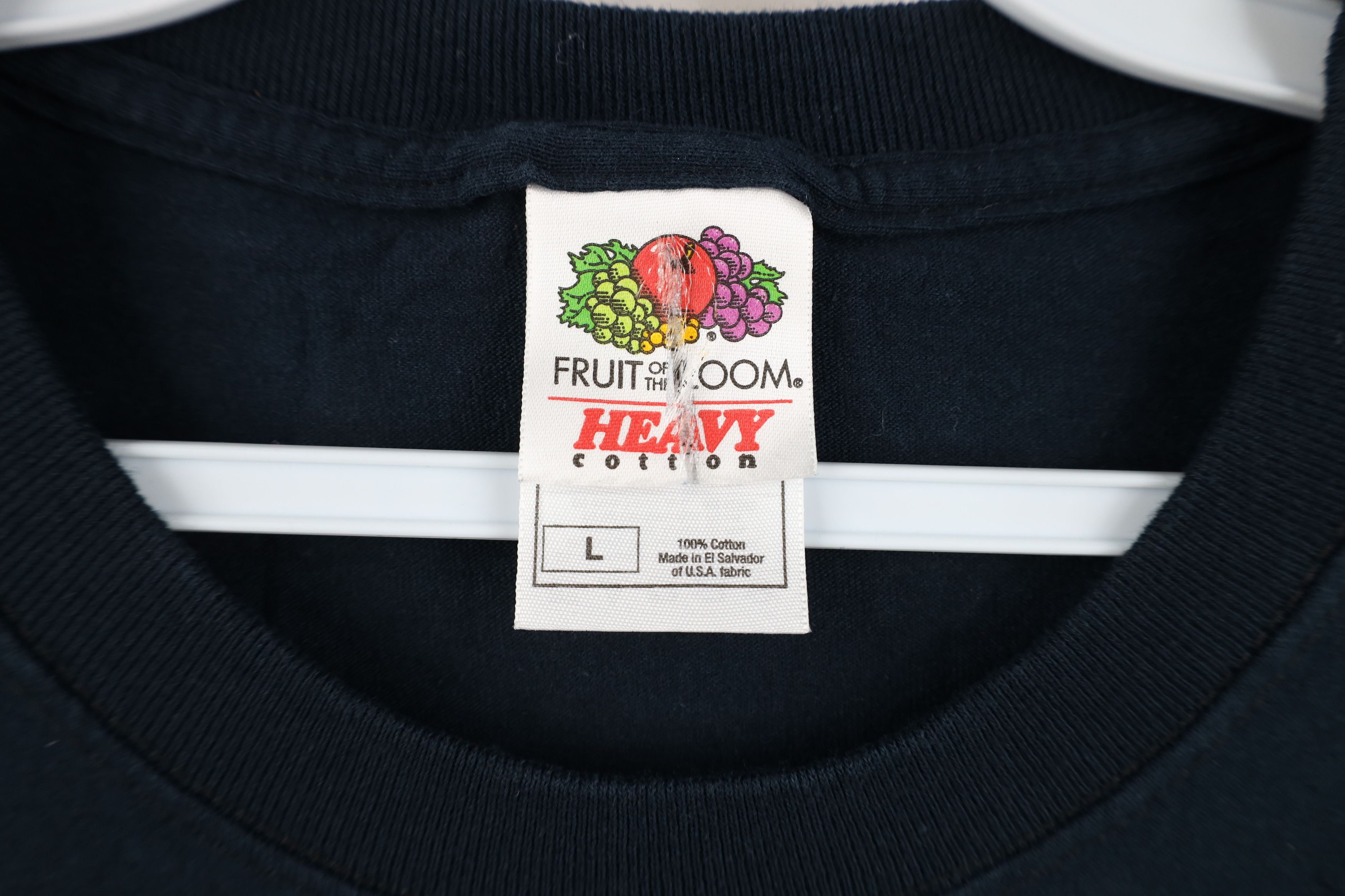 Vintage Vintage 90s Y2K Streetwear Blank Heavy Cotton T-Shirt Black Size US L / EU 52-54 / 3 - 4 Thumbnail