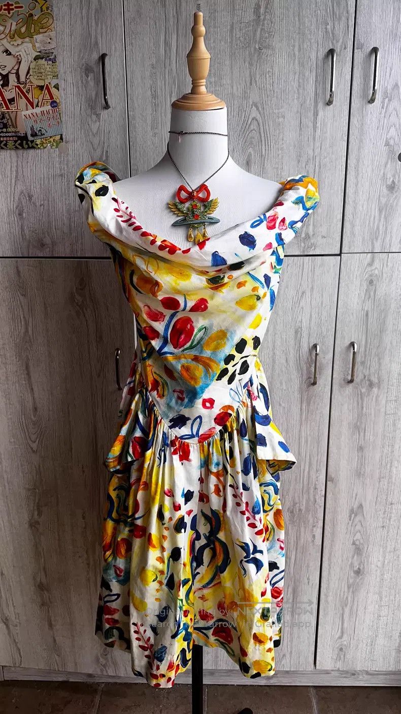 Vivienne Westwood Vivienne Westwood Dip Hem Flower Dress, Can Be Worn as Off Size S / US 4 / IT 40 - 3 Thumbnail
