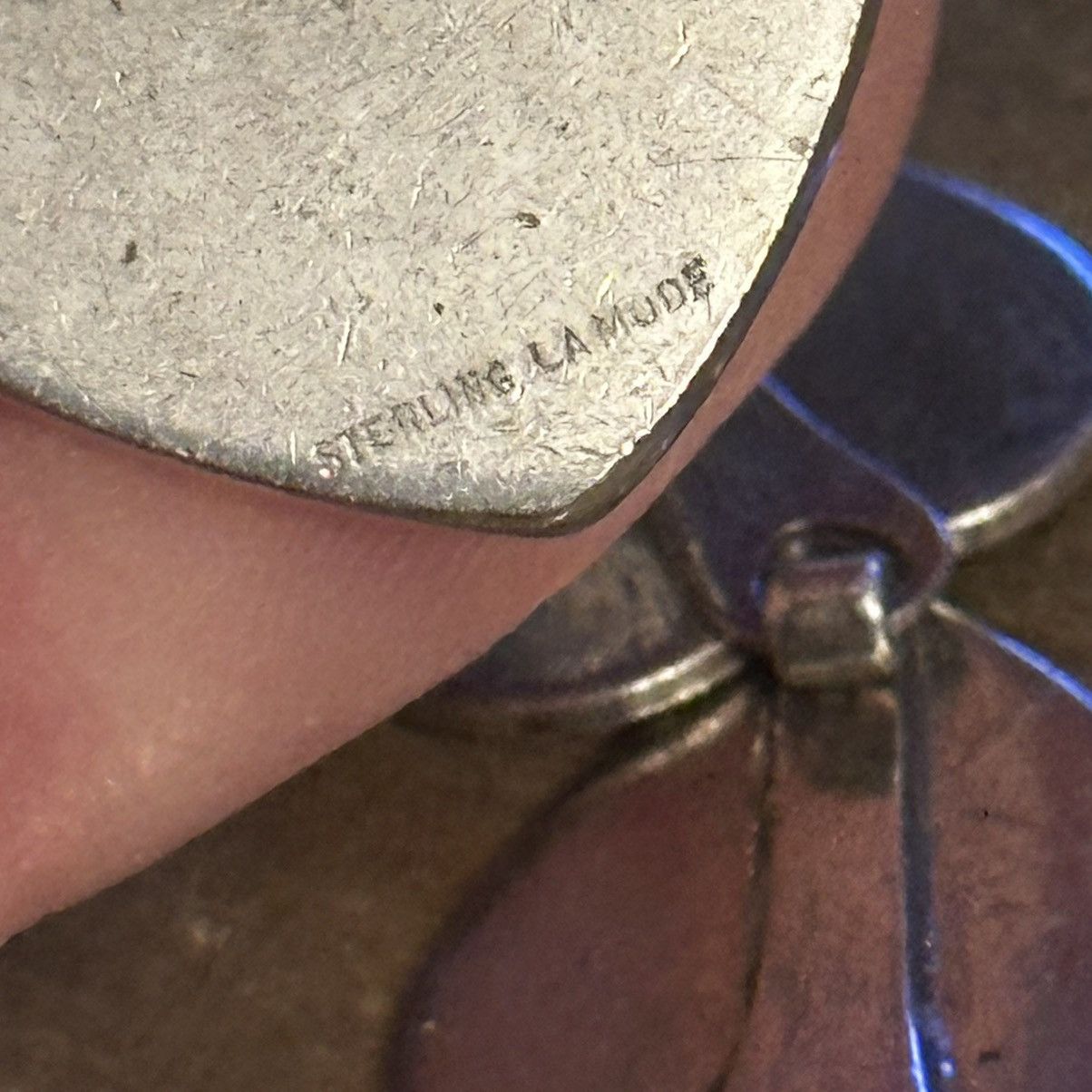 Vintage Vintage Sterling LaMode heart link Marilyn name bracelet Size ONE SIZE - 2 Thumbnail
