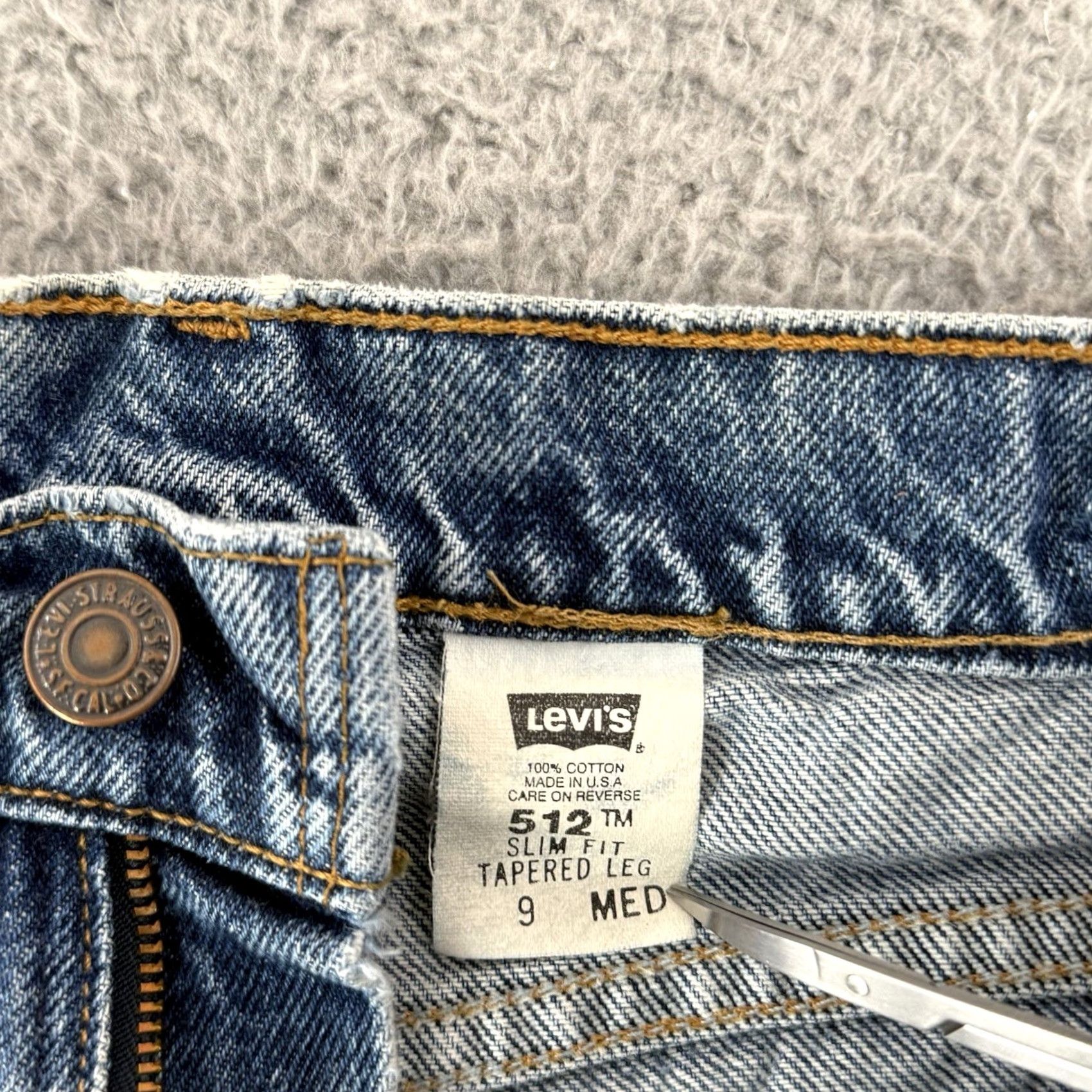 Levi's VINTAGE Levi's Jeans Womens 9 Slim 26x30 Light Blue 90s USA Levi's 512 Slim Fit Tapered Leg Womens Size 30" / US 8 / IT 44 - 6 Thumbnail