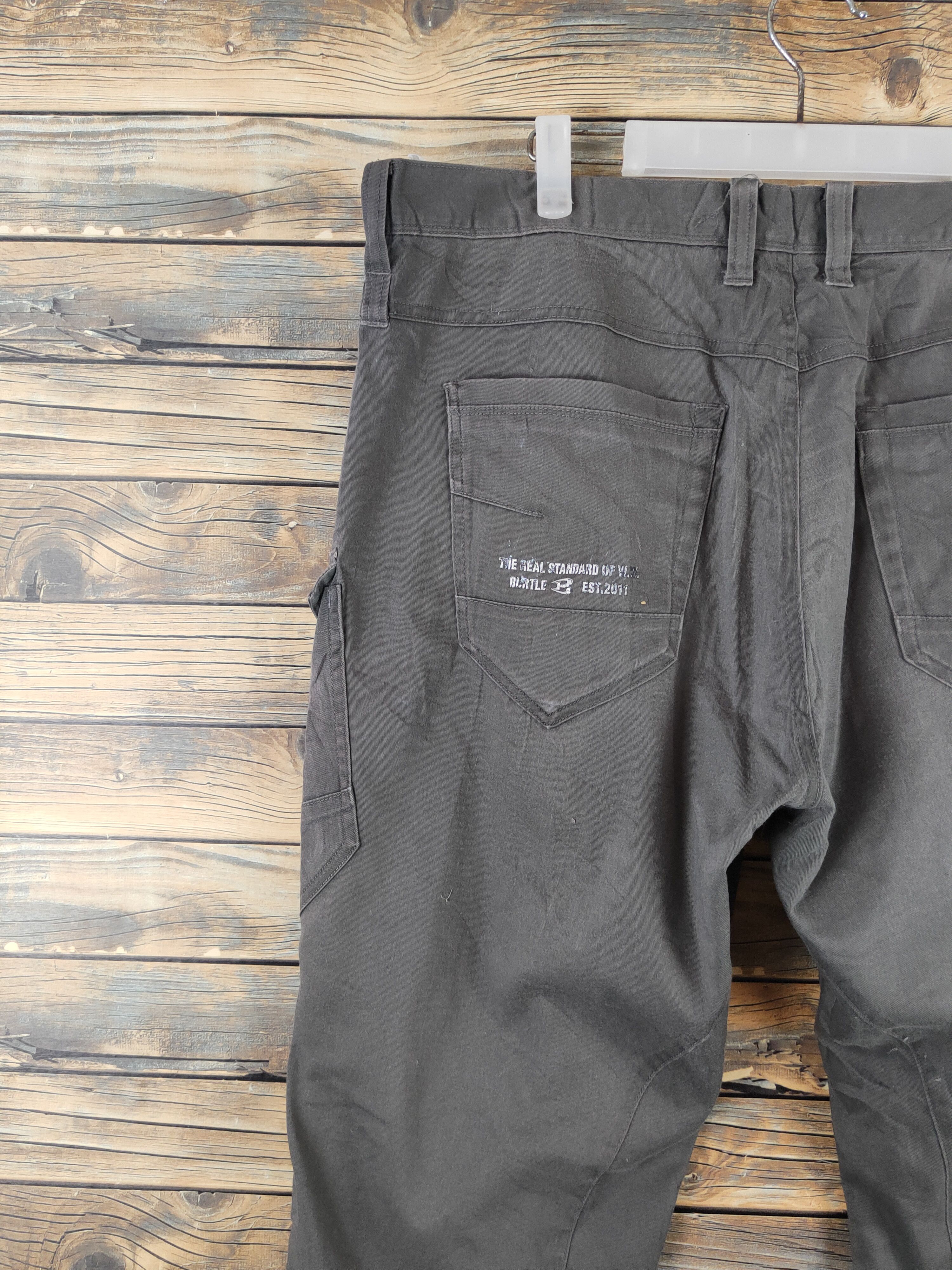 Japanese Brand Burtle Dark Gray Multipocket Tactical Cargo Pants #W2225 Size US 40 / EU 56 - 10 Thumbnail