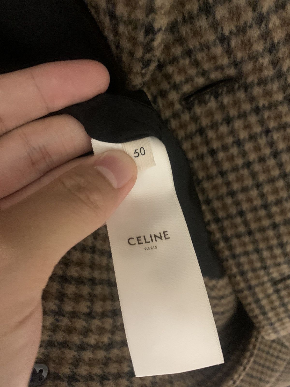 Celine Celine 2019FW Houndstooth Mac coat Size US M / EU 48-50 / 2 - 5 Thumbnail