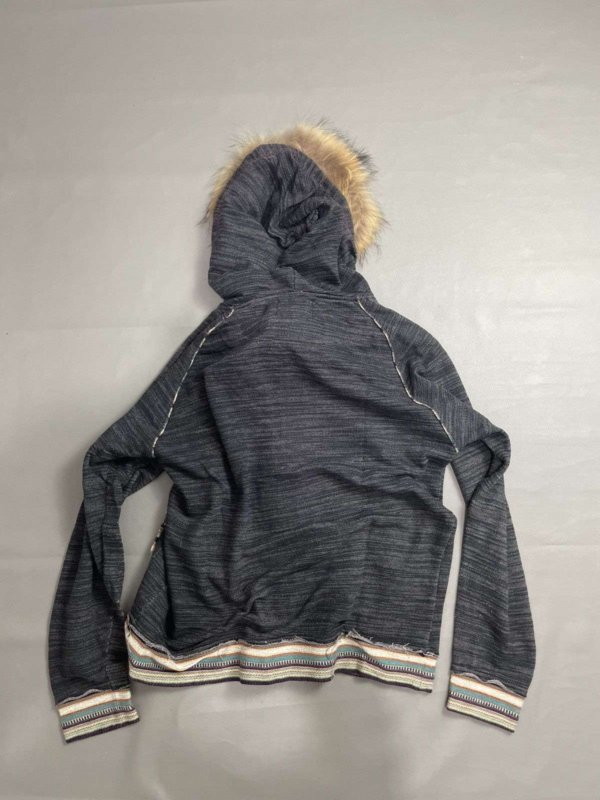 Japanese Distressed Fur Hoodie Double layer style