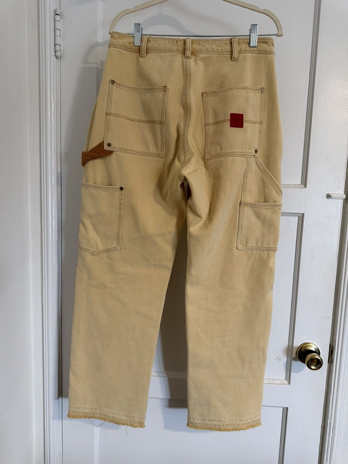 Fugazi WASHED DOUBLE KNEE WORK PANT TAN Size US 32 / EU 48 - 2 Thumbnail