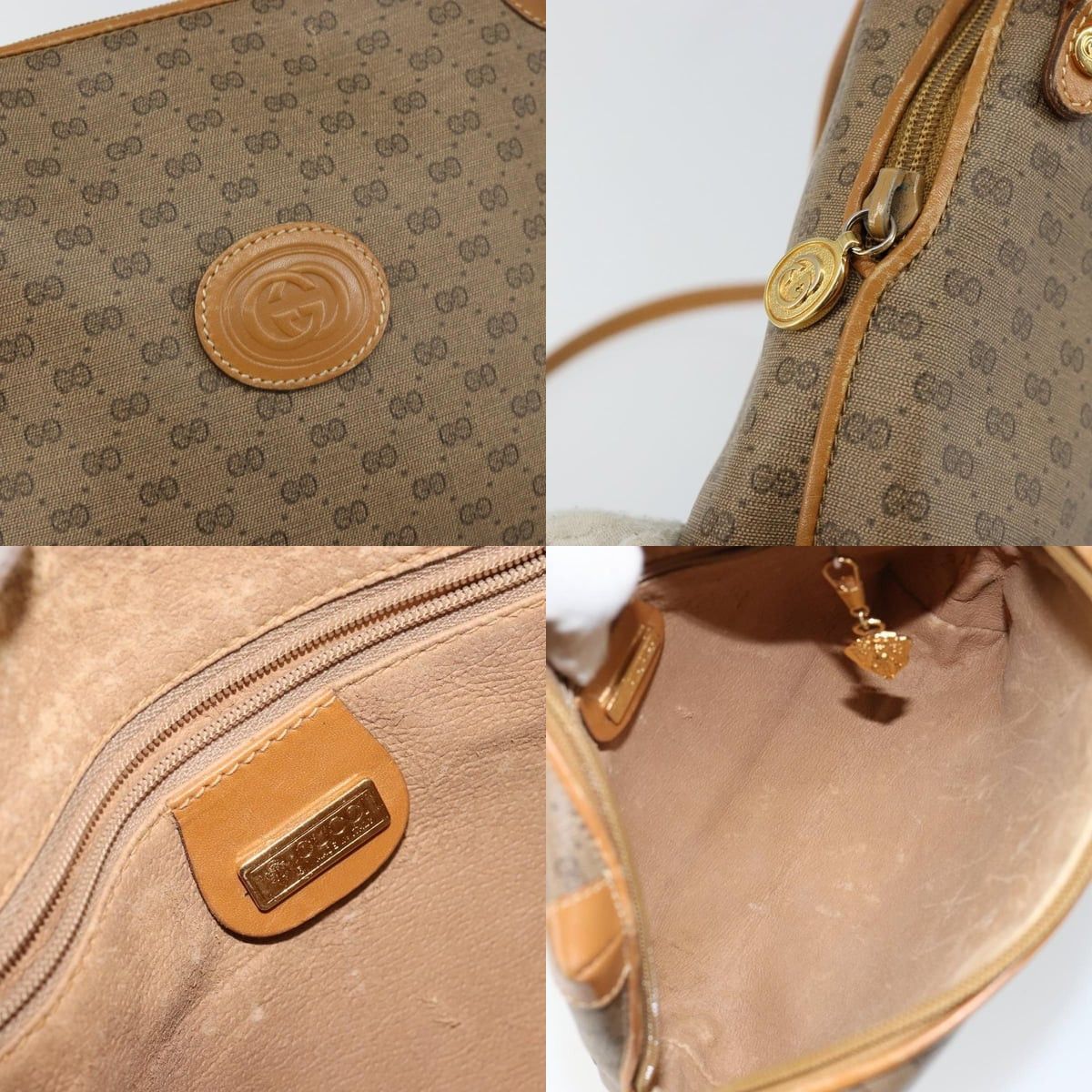 Gucci GUCCI Micro GG Canvas Shoulder Bag Pvc Leather Brown Size ONE SIZE - 11 Thumbnail